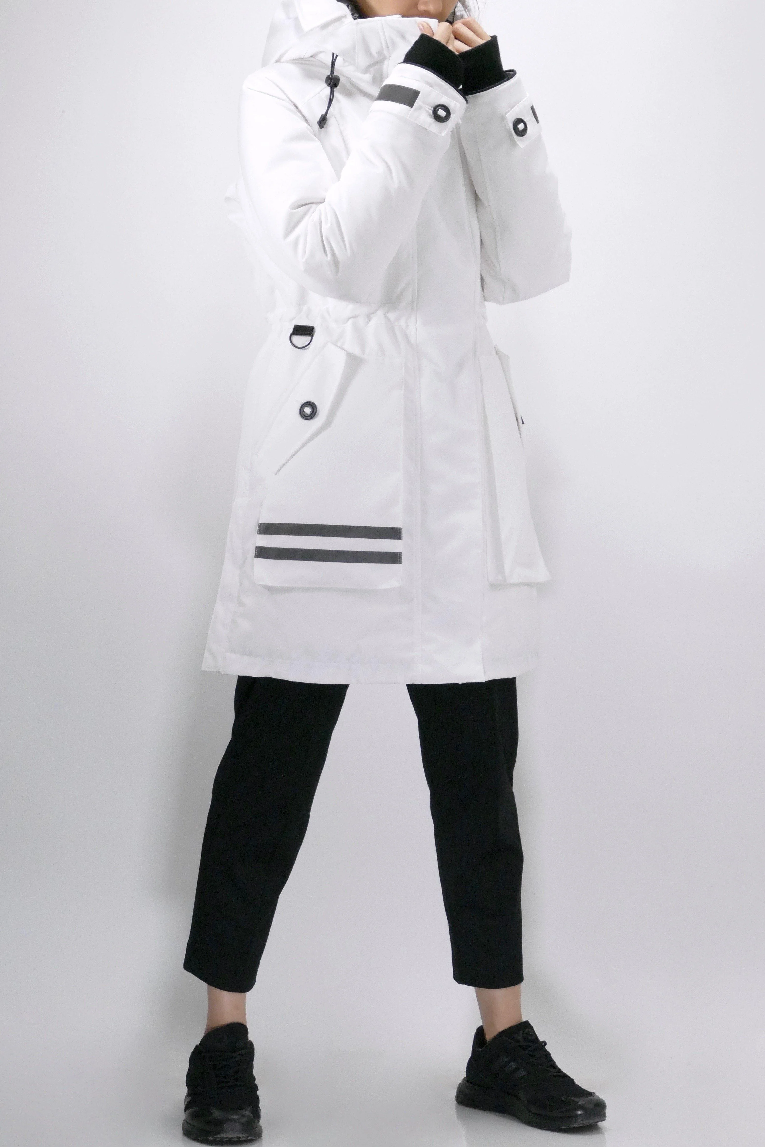 Canada Goose Womens Jacket Toronto - White Black - Image 4