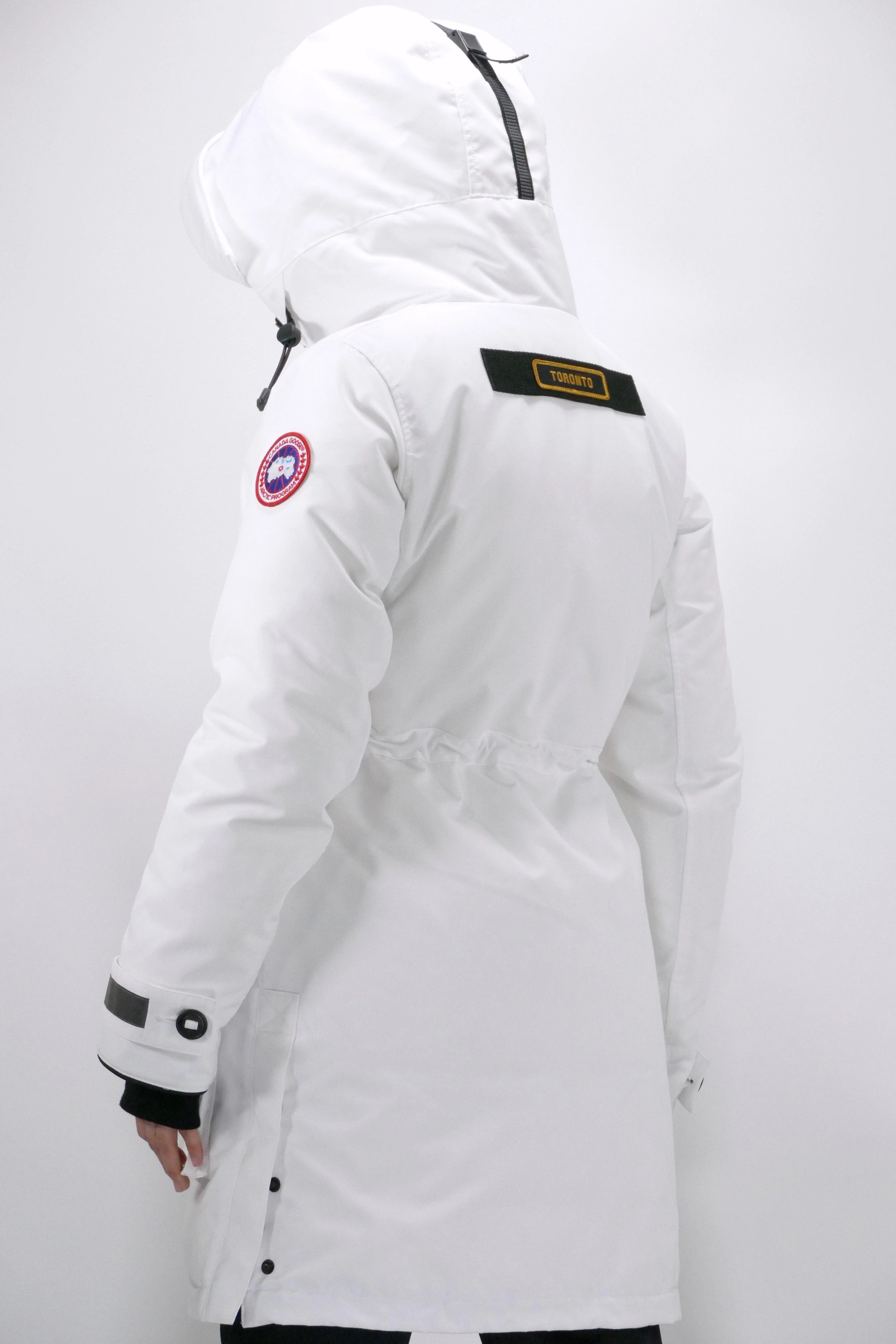 Canada Goose Womens Jacket Toronto - White Black - Image 6