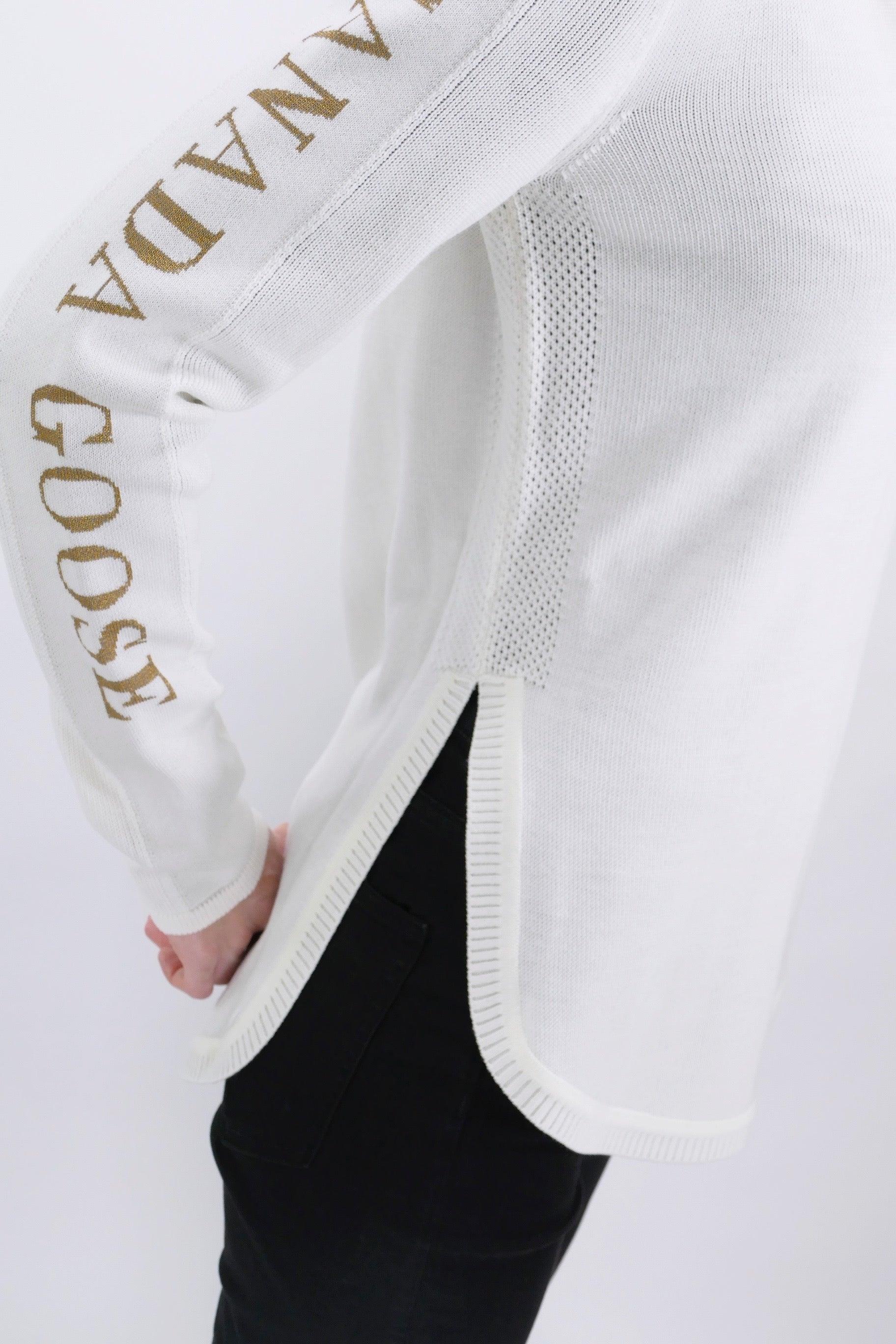 Canada Goose Womens Knit 1/4 Zip Fairhaven - Cotton Grass - Image 6