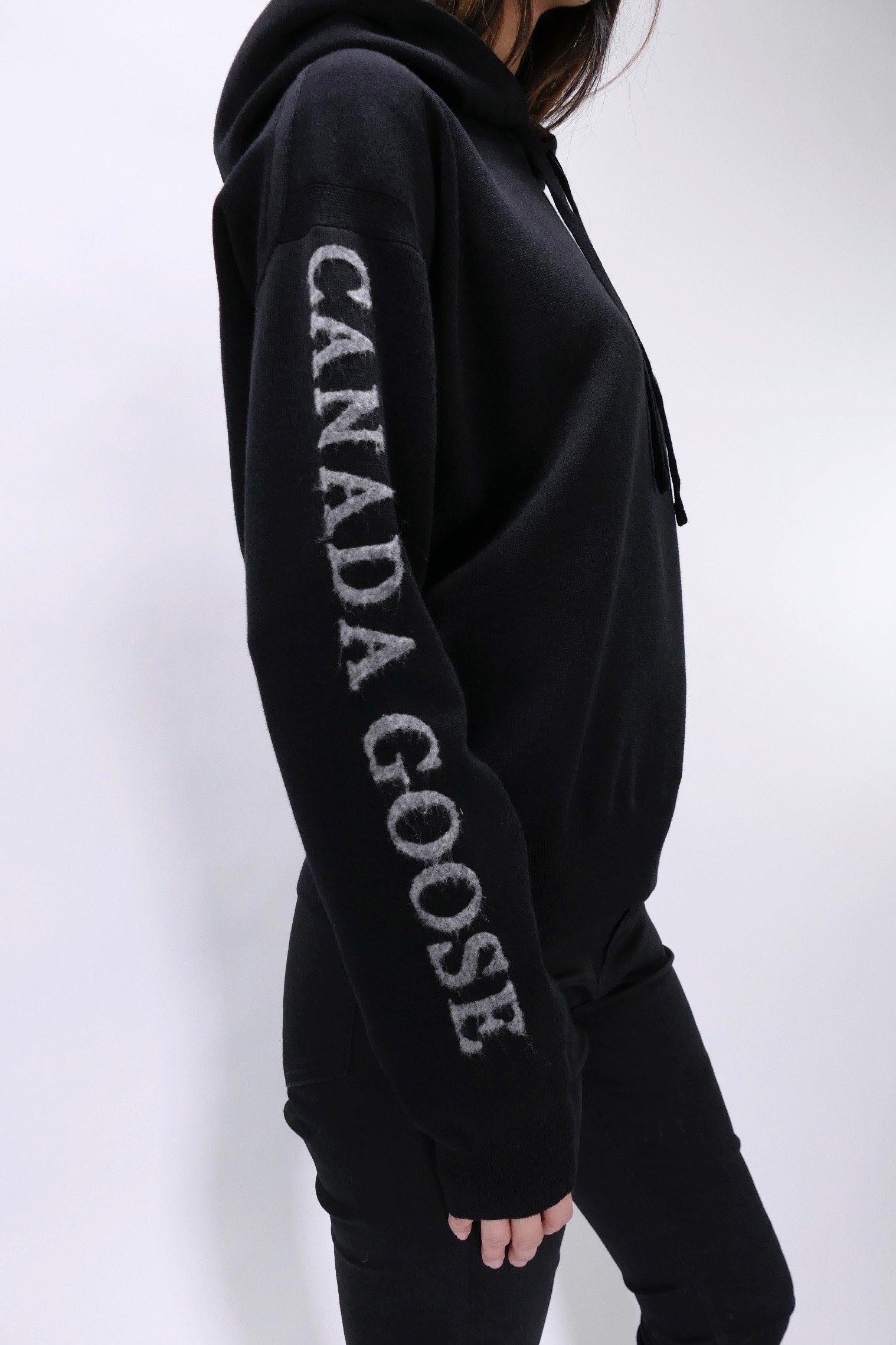 Canada Goose Womens Knit Hoody Belleville  - Black - Image 6