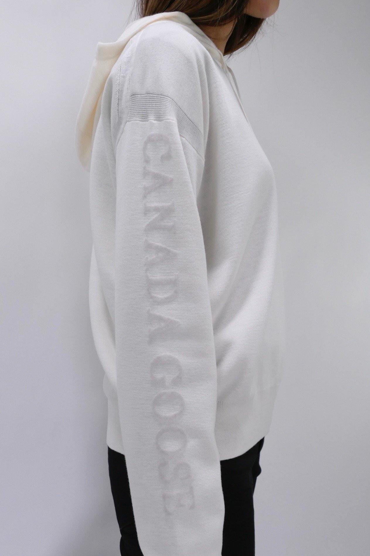 Canada Goose Womens Knit Hoody Belleville  - Cotton Grass - Image 6