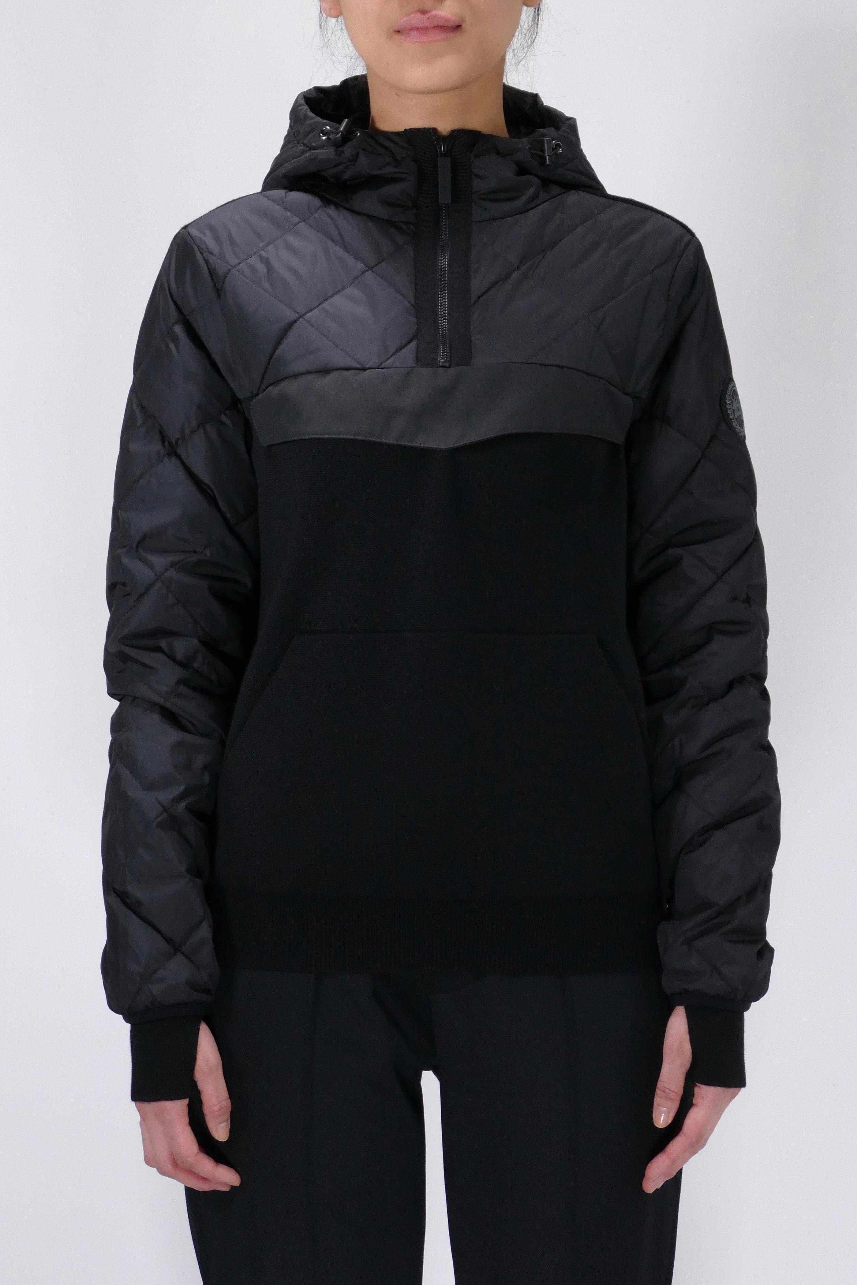 Canada Goose Womens Knit Anorak Hybridge Black Label - Black - Image 2