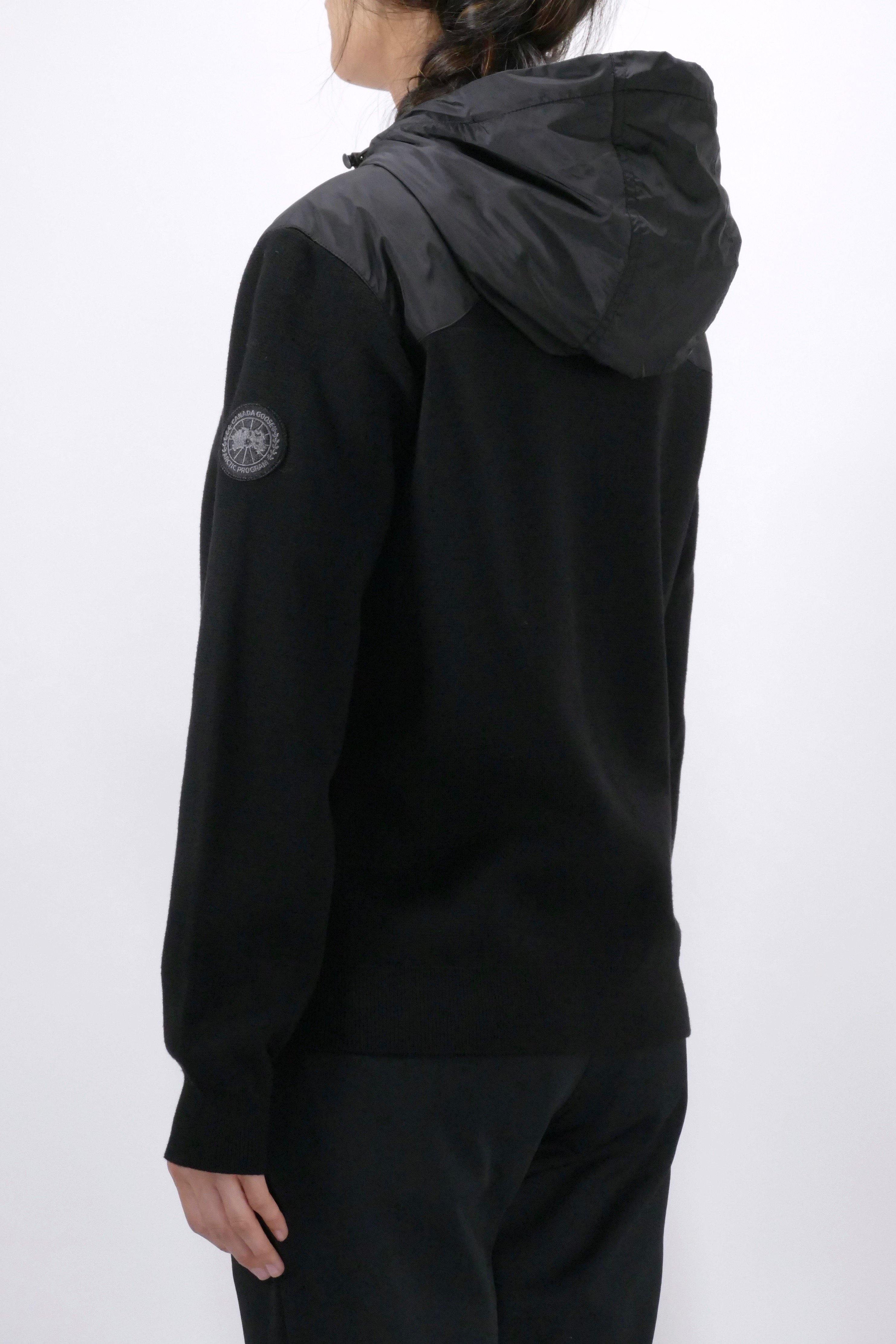 Canada Goose Womens Knit Windbridge Hoody Black Label - Black - Image 4
