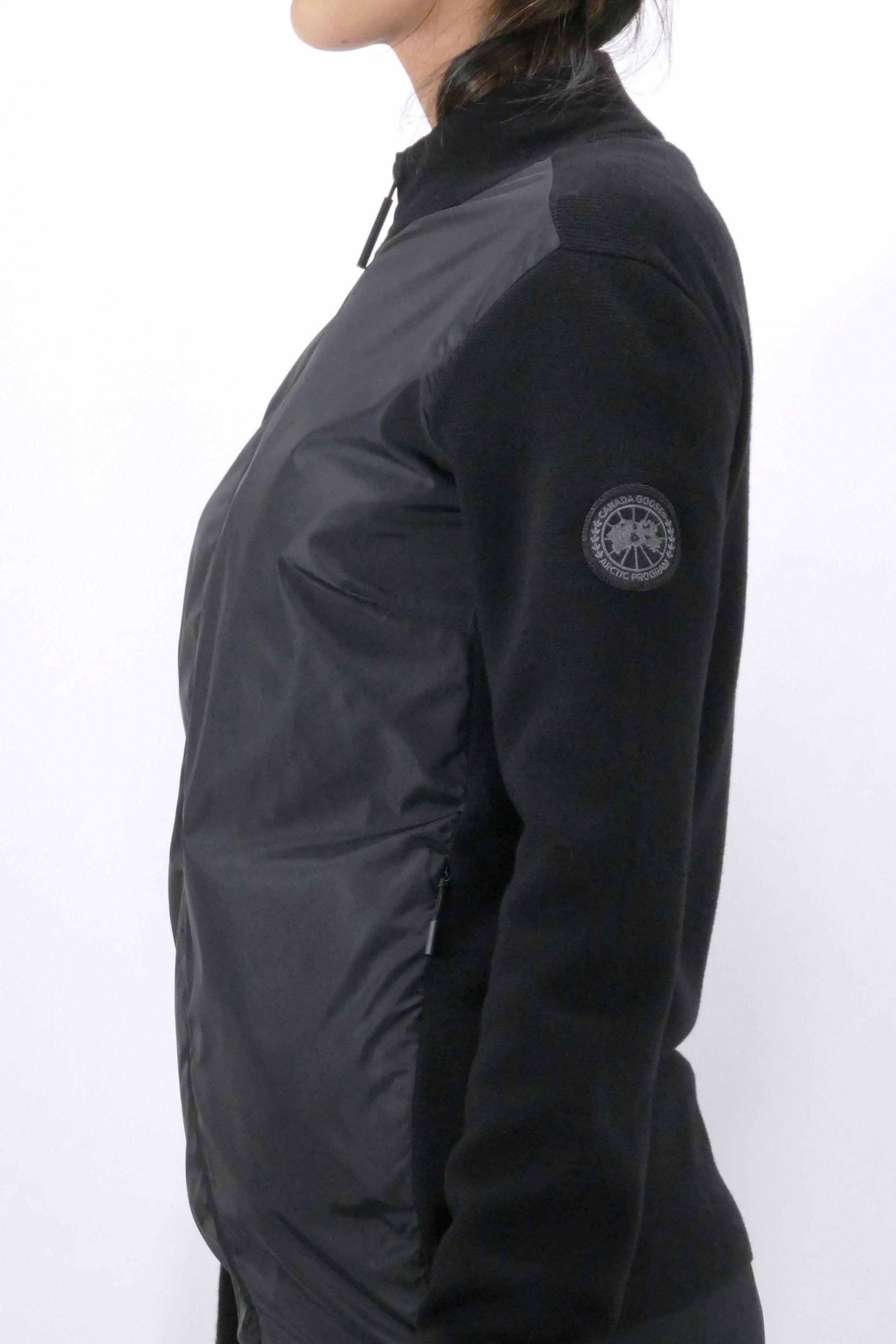 Canada Goose Womens Knit Windbridge Sweater Full Zip Black - Image 5