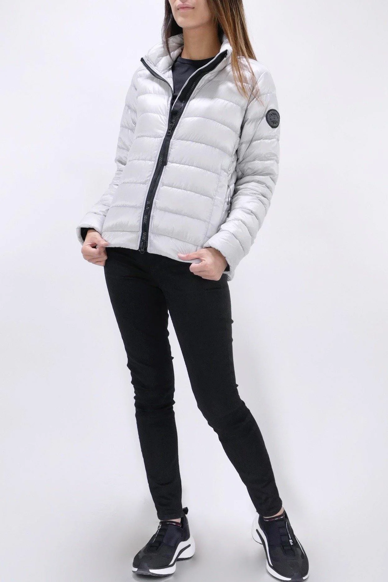 Canada Goose Womens Lite Jacket Cypress Black Label - Silverbirch - Image 2