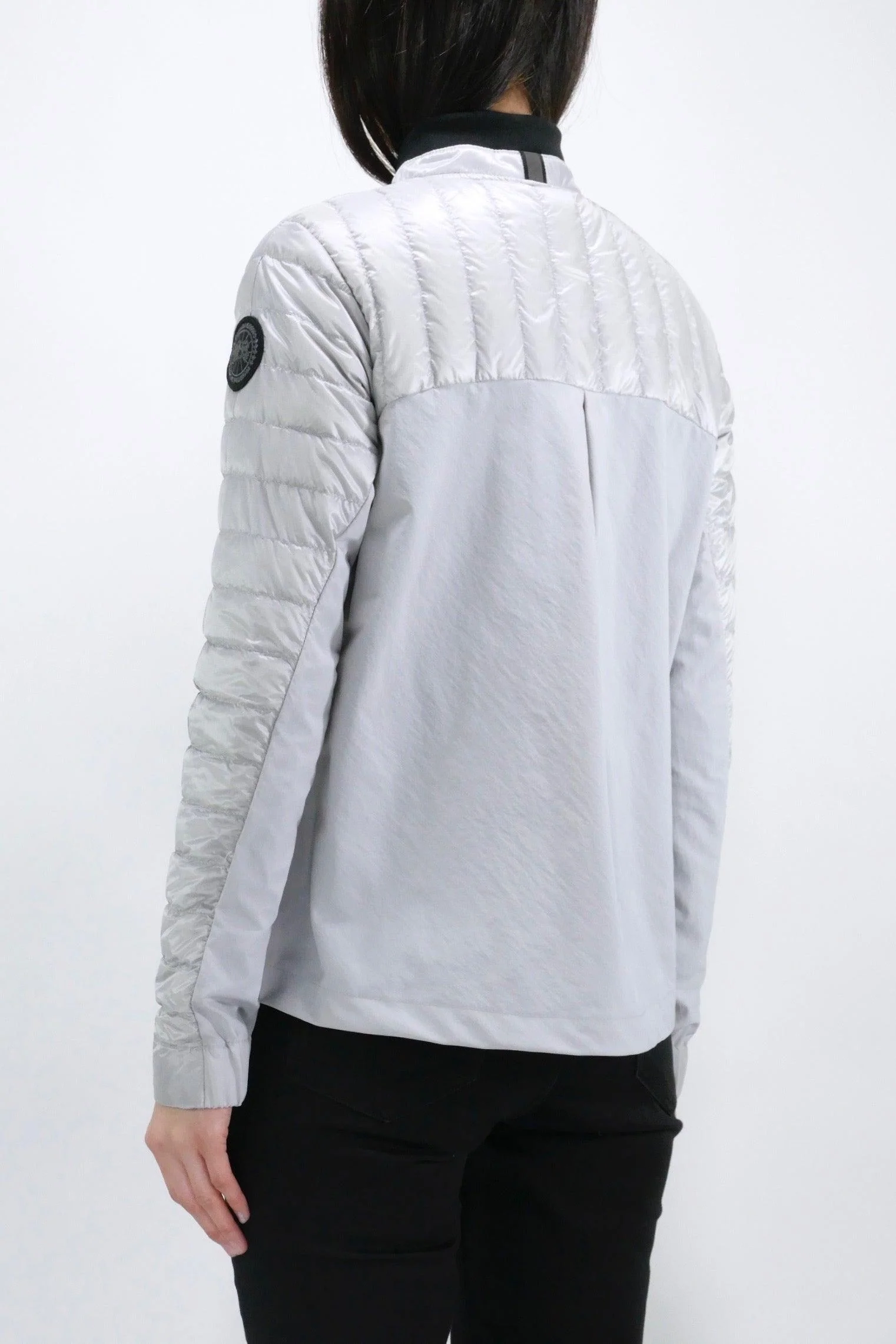 Canada Goose Womens Lite Jacket Roncy Black Label - Silverbirch - Image 4