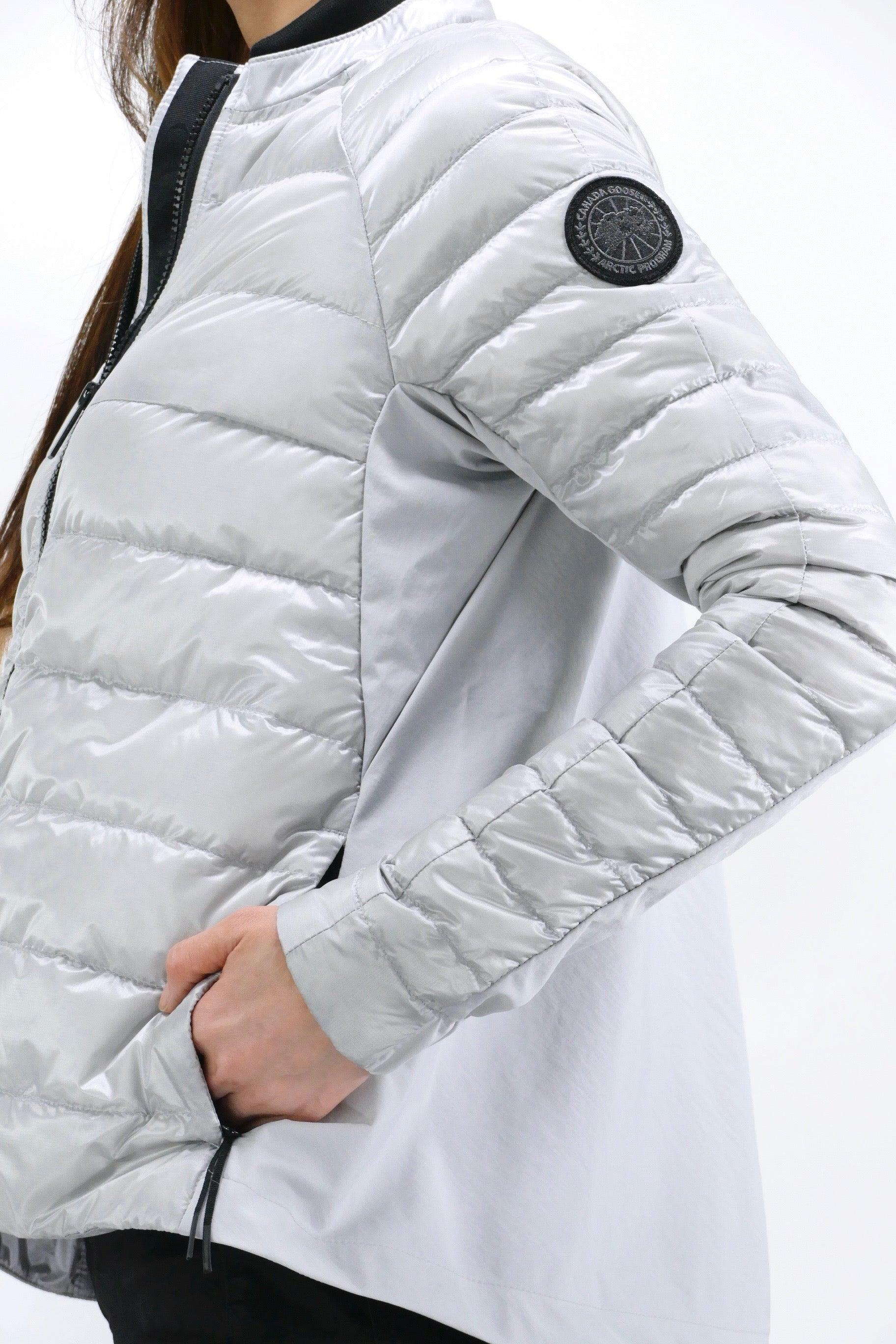Canada Goose Womens Lite Jacket Roncy Black Label - Silverbirch - Image 5