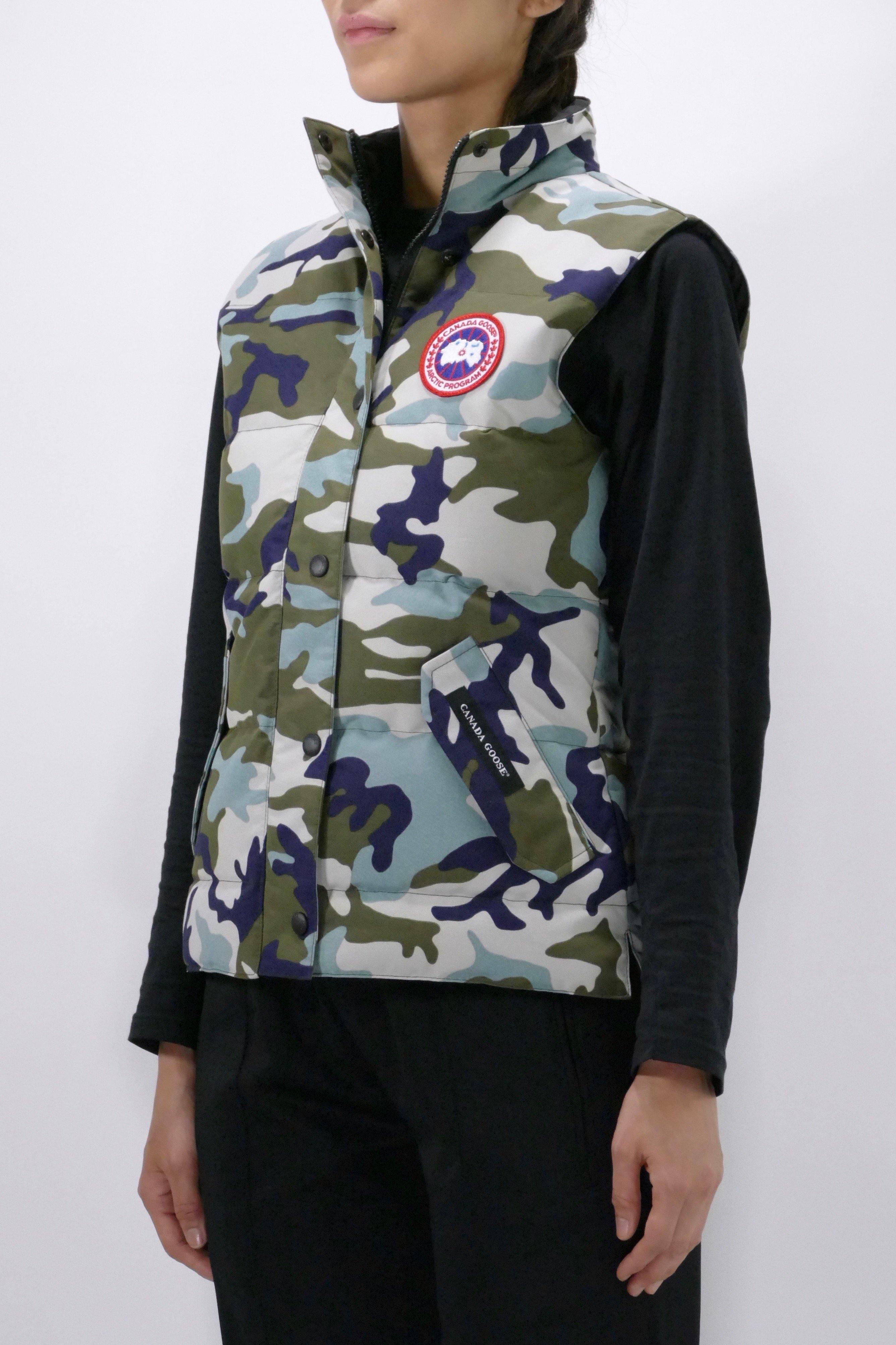 Canada Goose Womens Lite Vest Freestyle Hybridge - Classic Camo Silverbirch - Image 3
