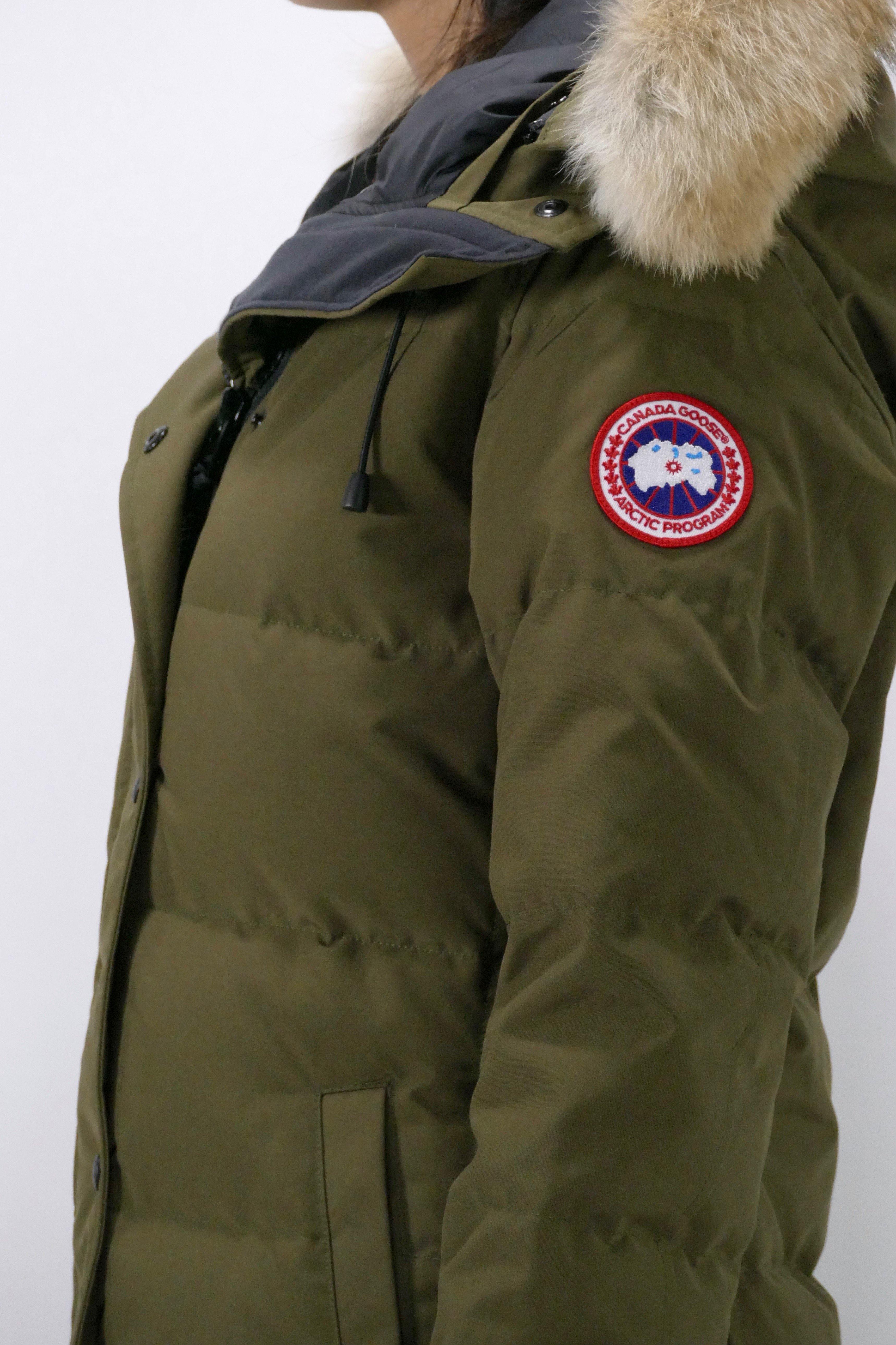 Canada Goose Womens Down *Parka Shelburne  - Military Green - Image 4