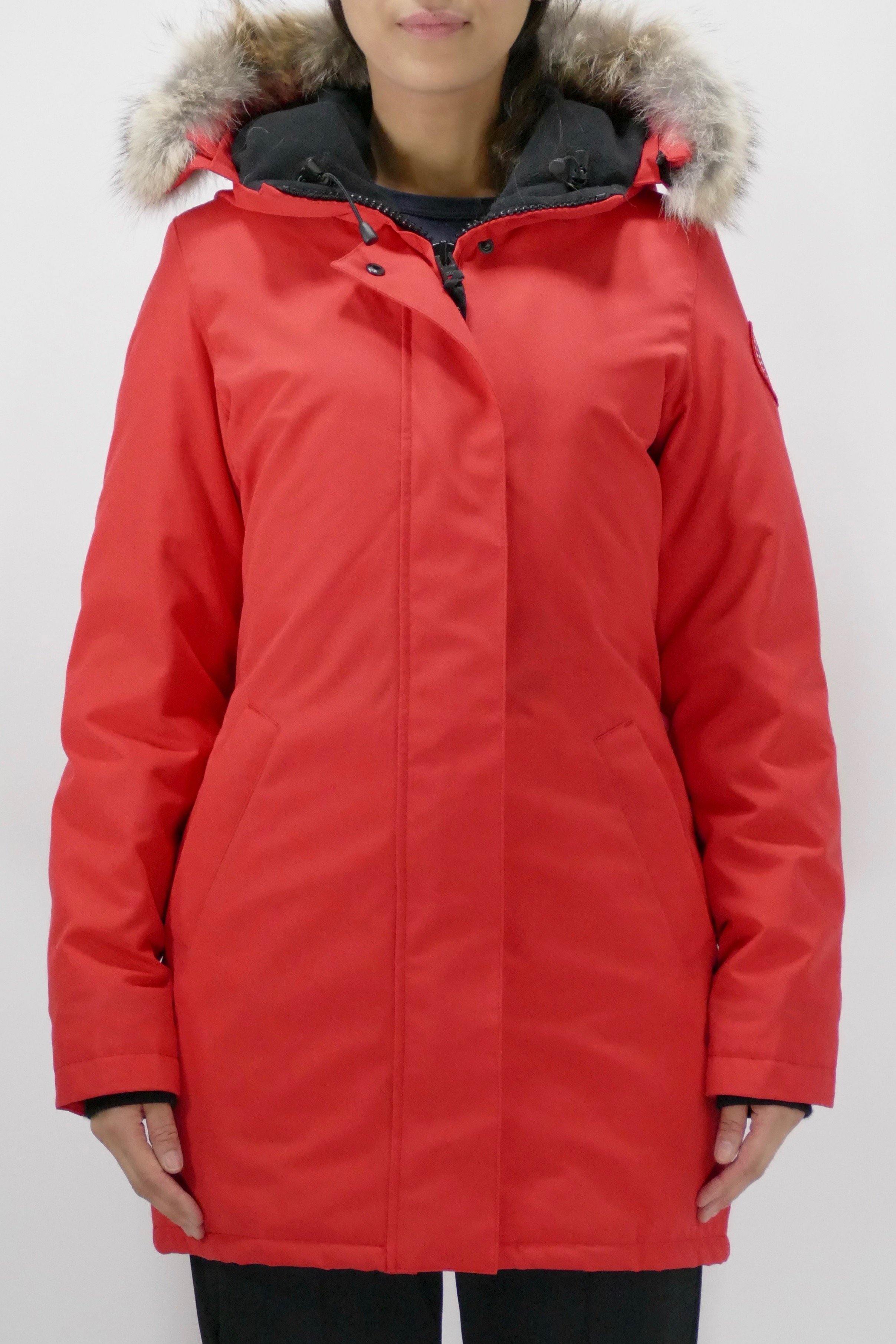 Canada Goose Womens Down *Parka Victoria - Red