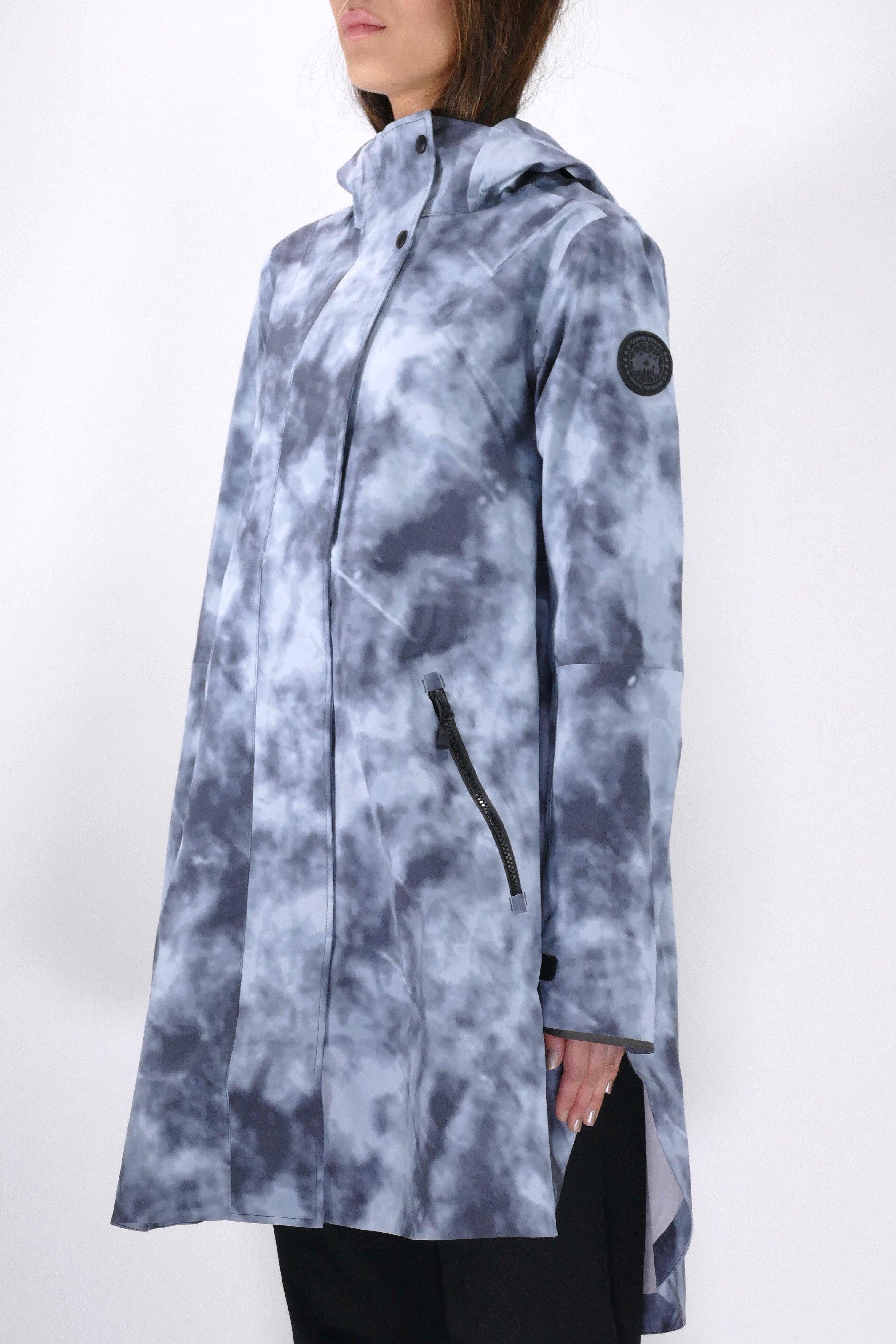 Canada Goose Womens Rain Jacket Black Label Kitsilano - Haze Print - Image 3