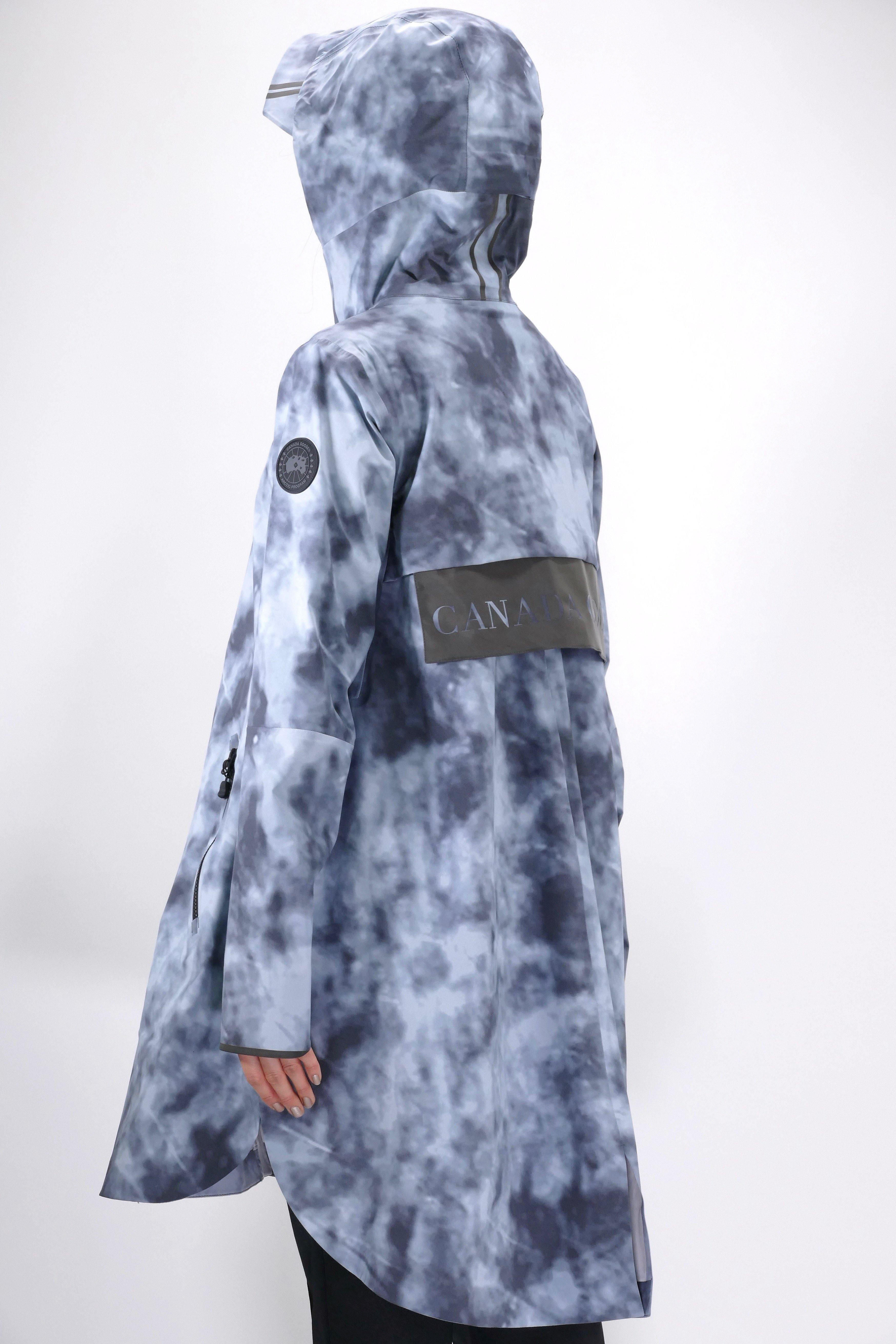 Canada Goose Womens Rain Jacket Black Label Kitsilano - Haze Print - Image 4