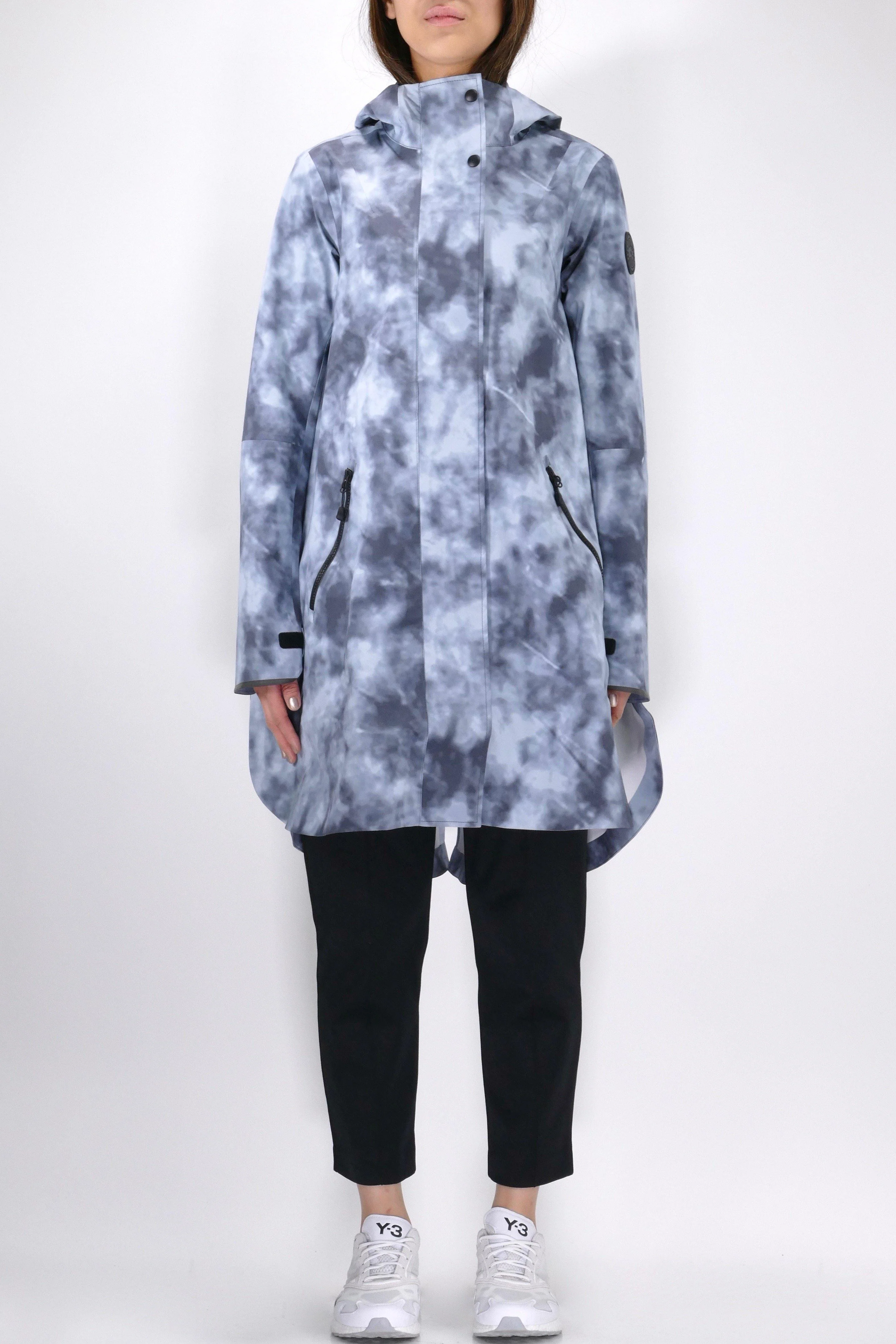 Canada Goose Womens Rain Jacket Black Label Kitsilano - Haze Print - Image 7