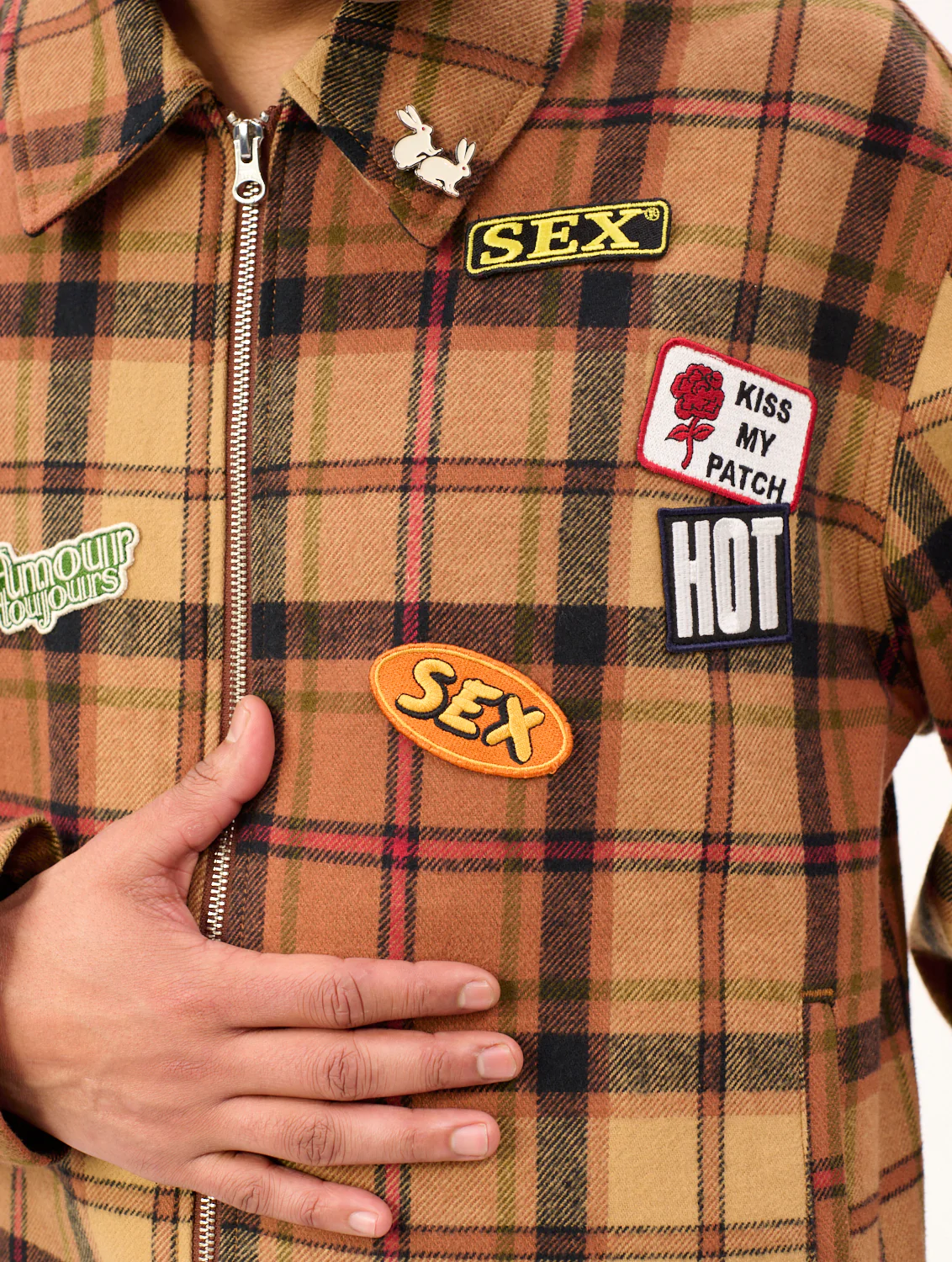 Carne Bollente Kiss My Patch Jacket - Tartan - Image 4