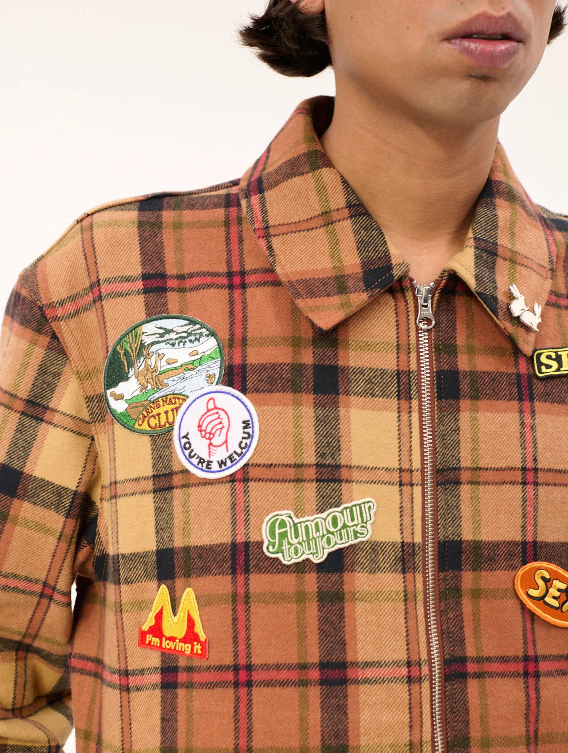 Carne Bollente Kiss My Patch Jacket - Tartan - Image 5