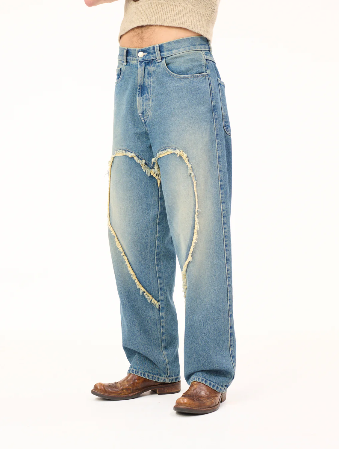 Carne Bollente Love Pants 000' Jeans - Washed Blue - Image 2