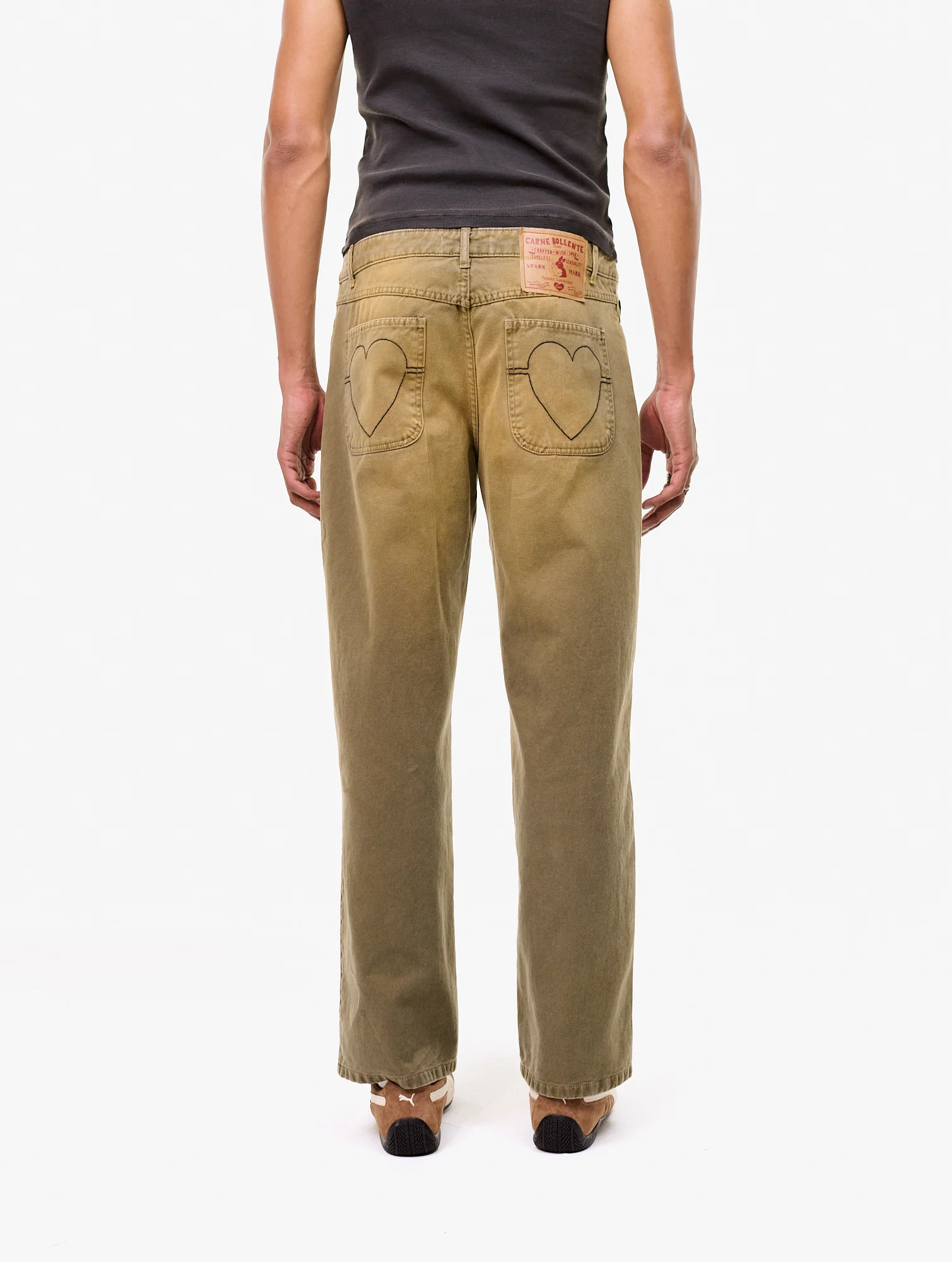 Carne Bollente Love Pants Go West Jeans - Khaki - Image 3