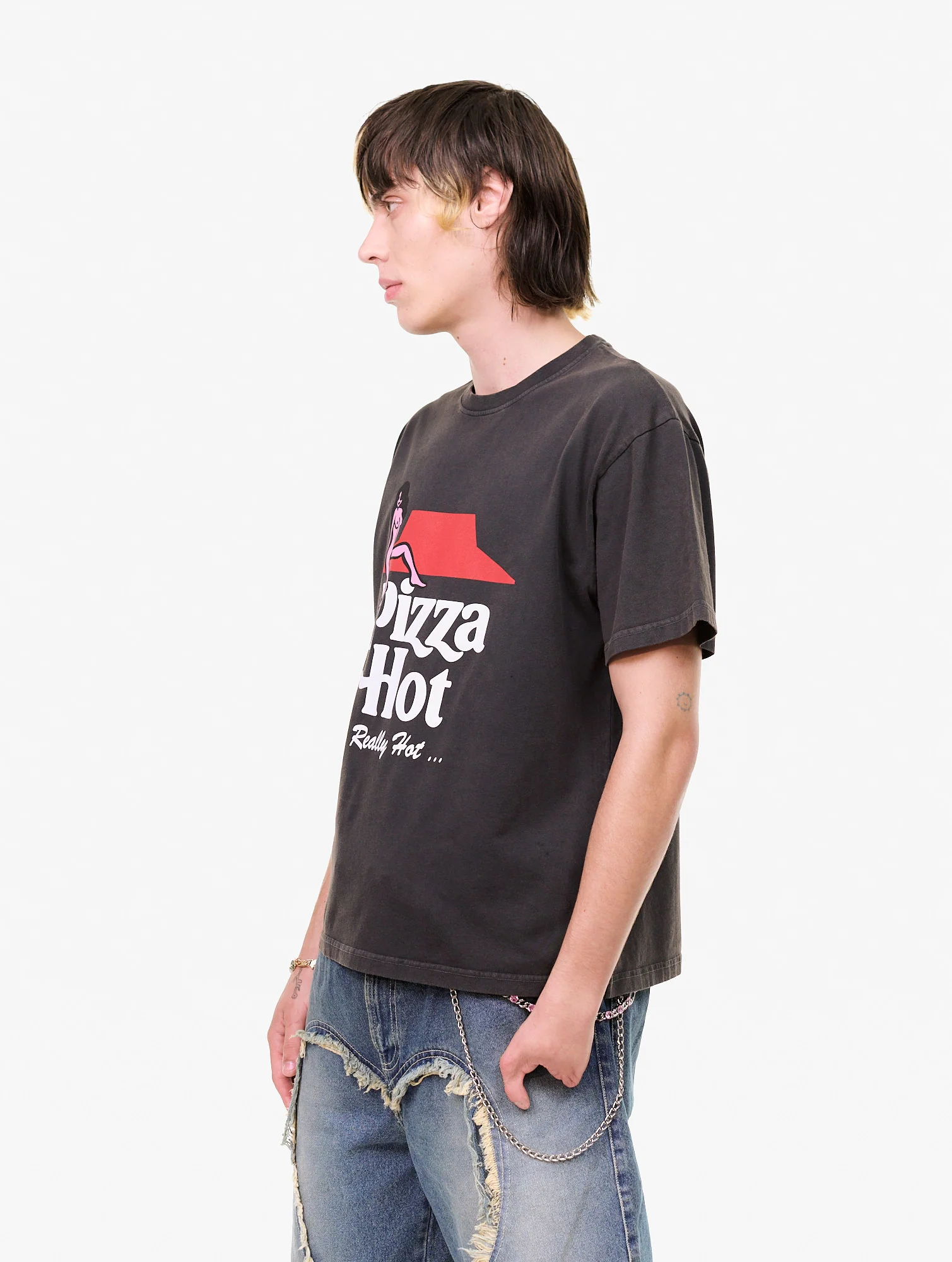 Carne Bollente Pizza Hot Tee - Black - Image 2