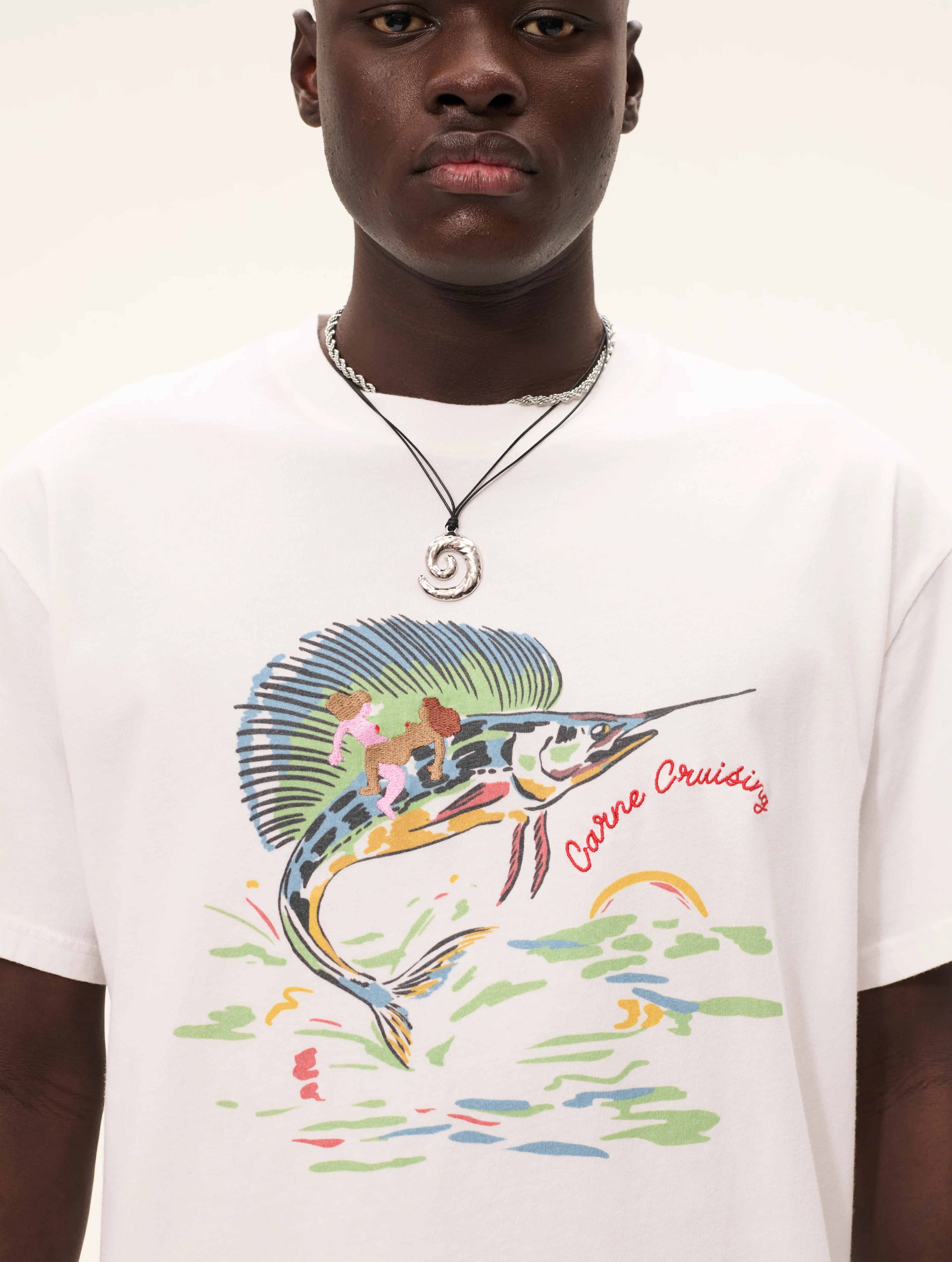 Carne Bollente Sword, Paper, Scissors Tee - White - Image 4