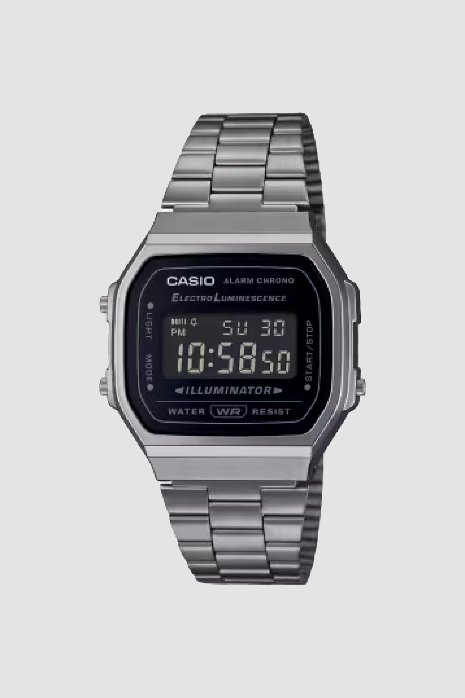 Casio A168WGG-1B Watch - Silver