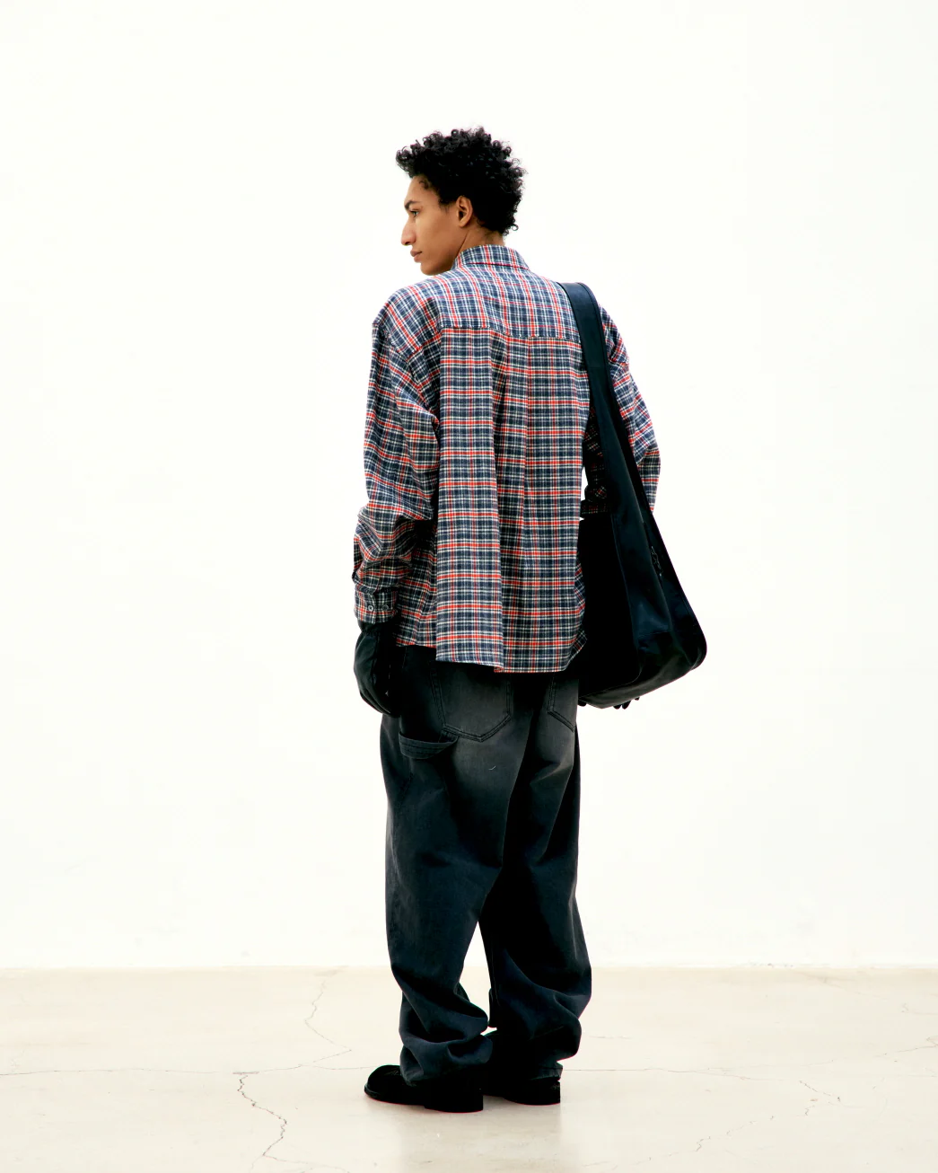 COOR Checkered Cutoff Shirt - Red - Image 3