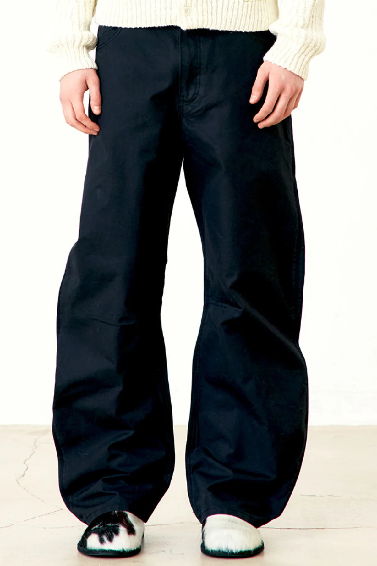 COOR Deep Curved Washed Pants - Cotton
