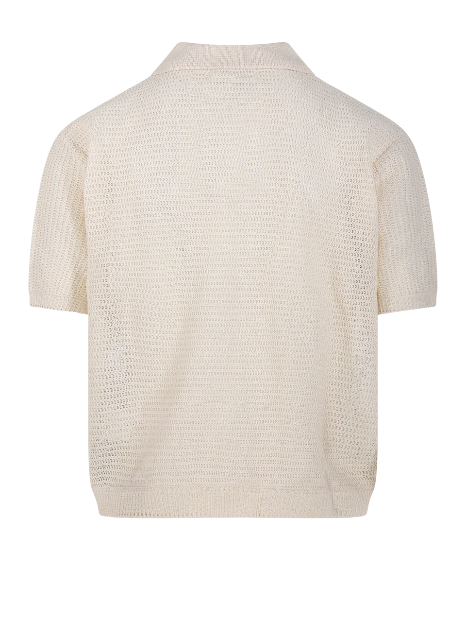 COOR Double Pin Striped Polo - Ivory - Image 2