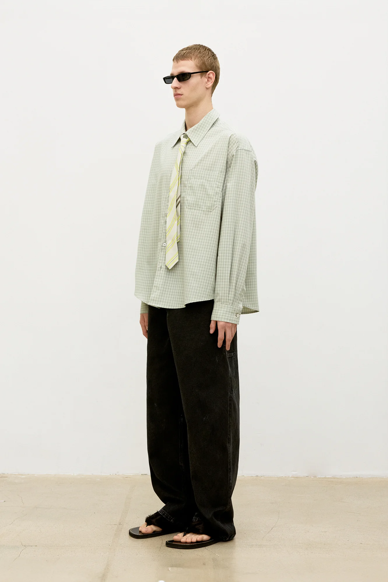 COOR Over Dyed Painter Pants - Black - Image 2