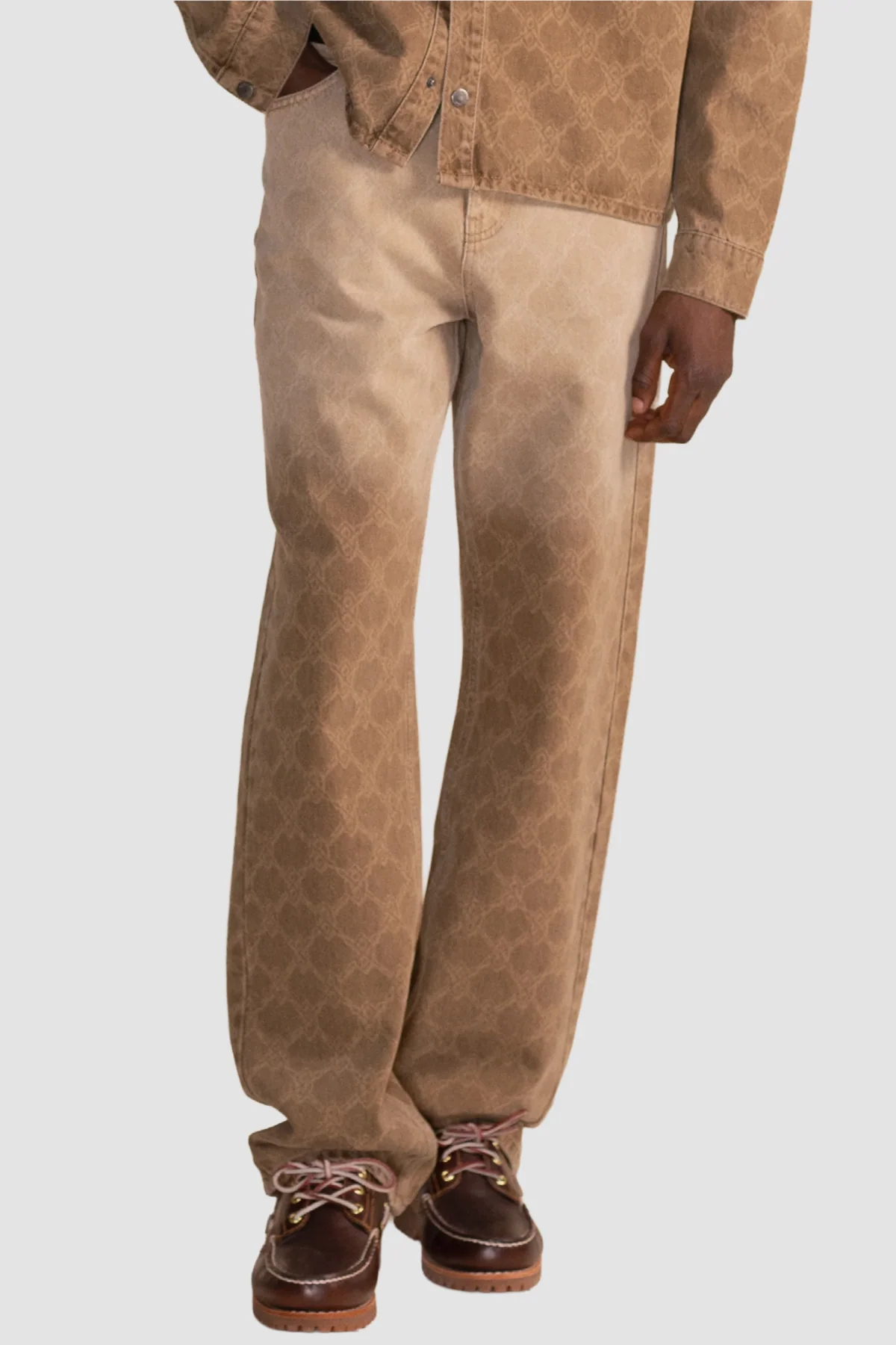 Daily Paper Rahul Faded Shield Jeans - Brown