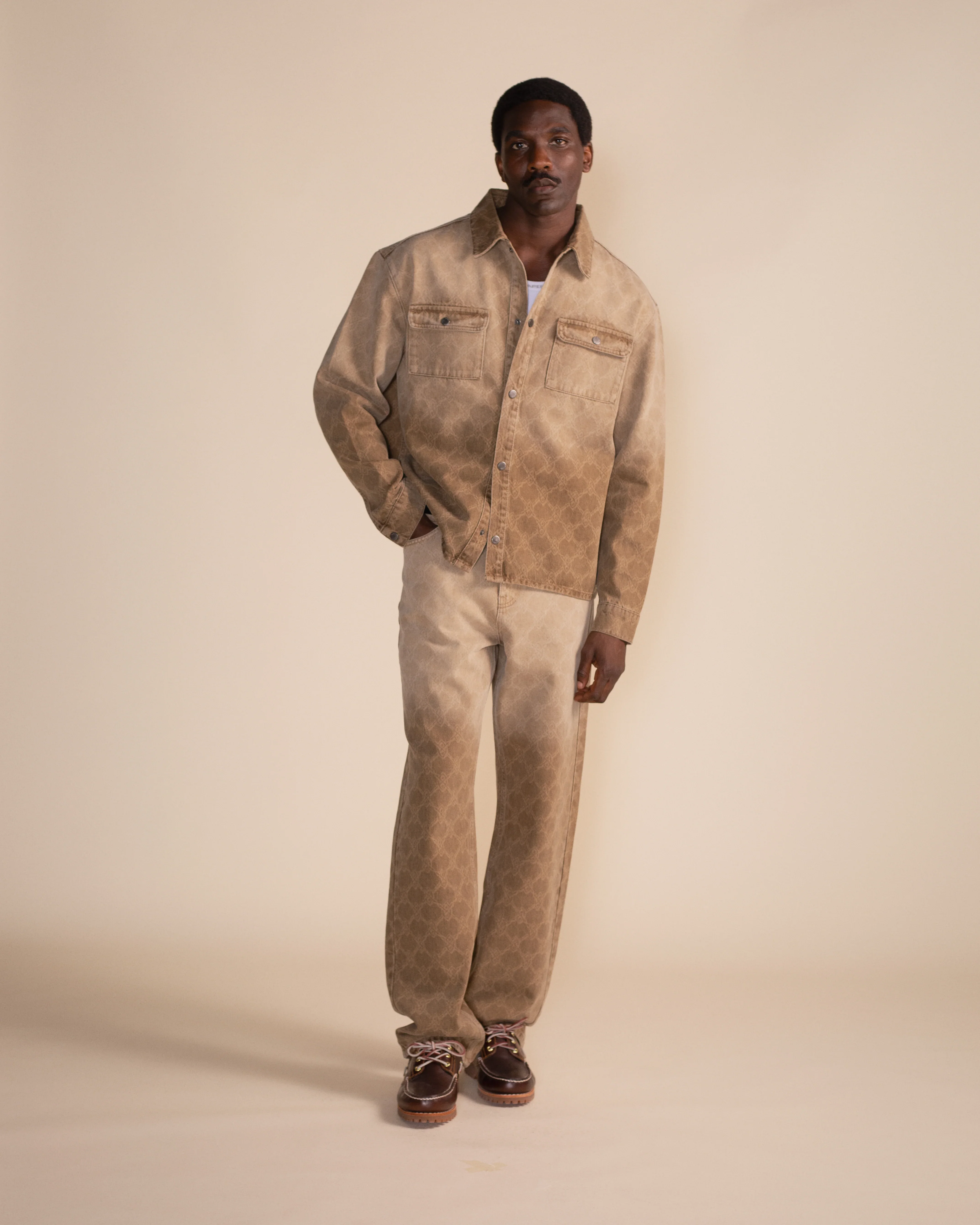 Daily Paper Rahul Faded Shield Jeans - Brown - Image 4