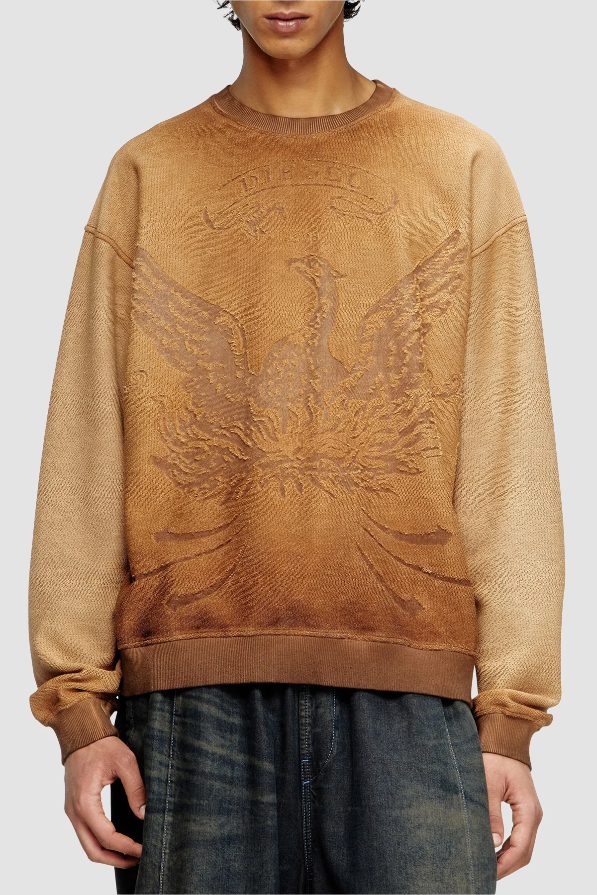 DIESEL S-Aron Crewneck - Brown