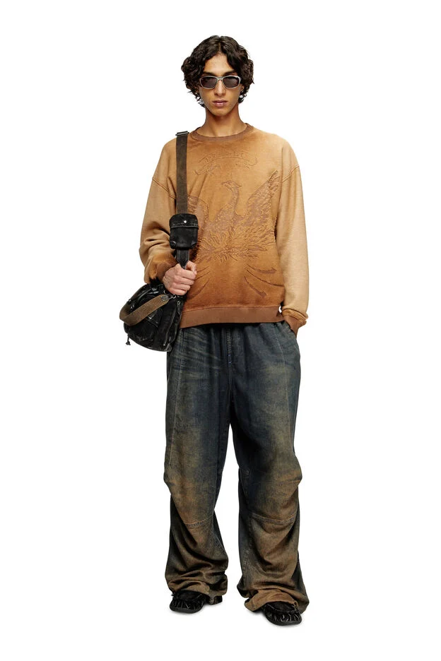 DIESEL S-Aron Crewneck - Brown - Image 3