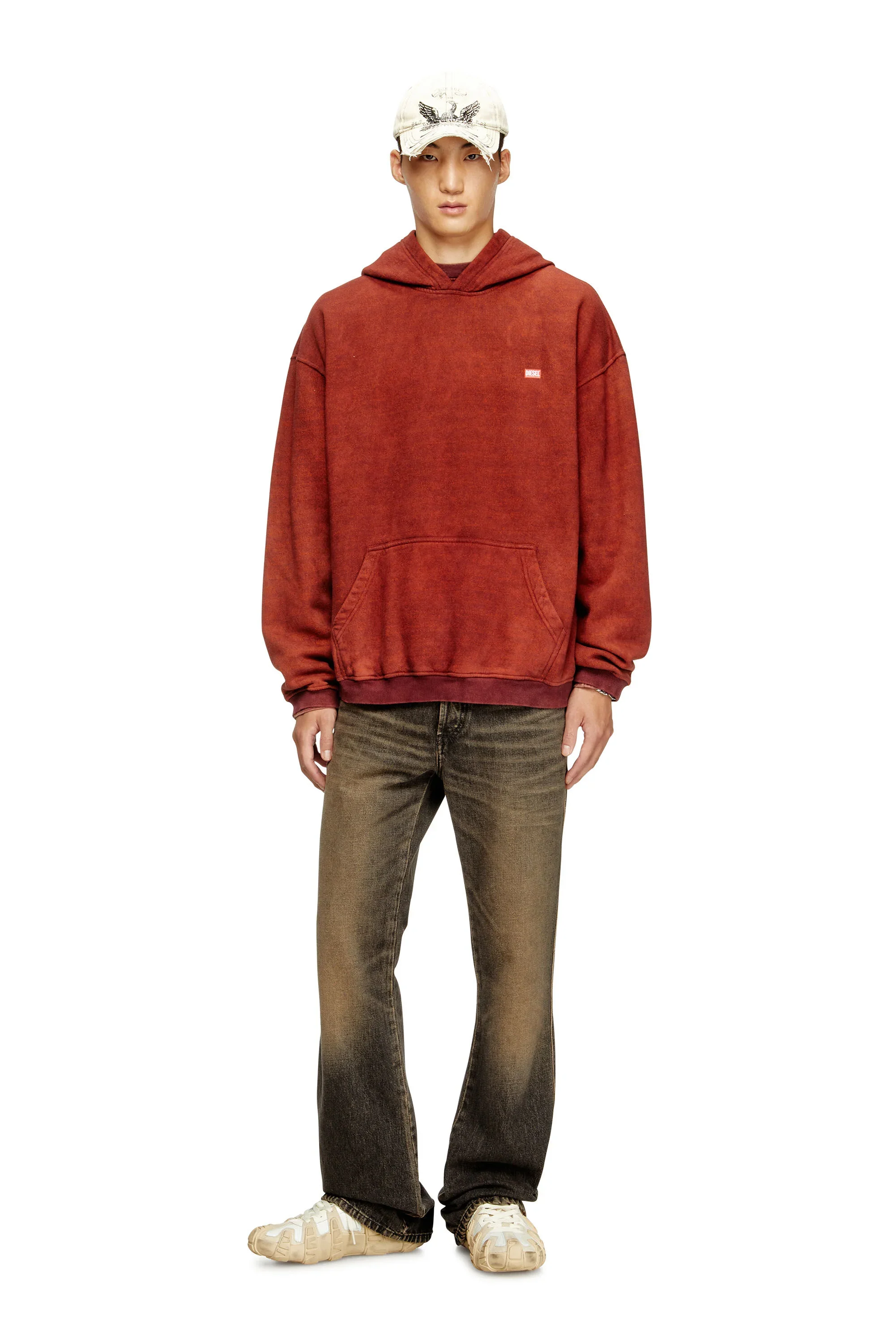 DIESEL S-Kai Hoodie - Red - Image 3