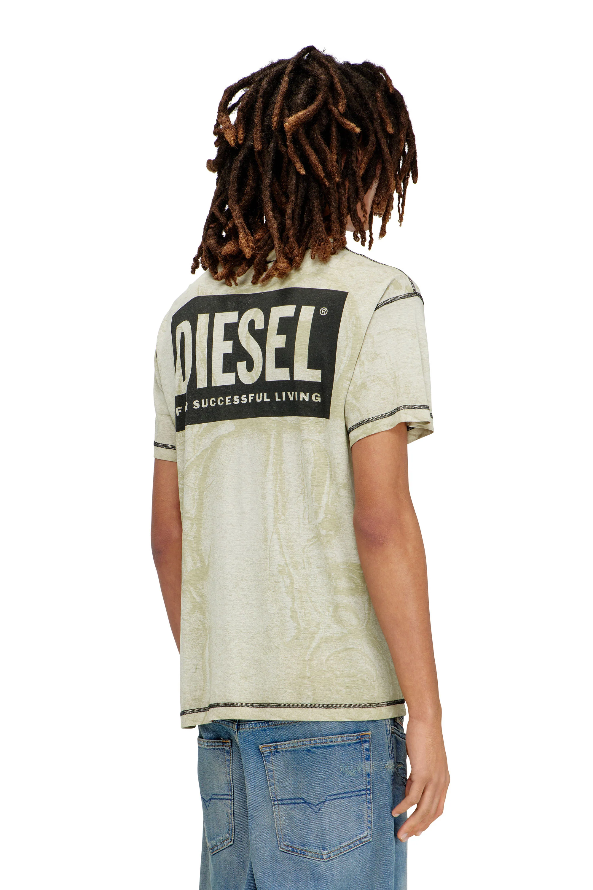DIESEL T-Norm-V15 Tee - Green - Image 2