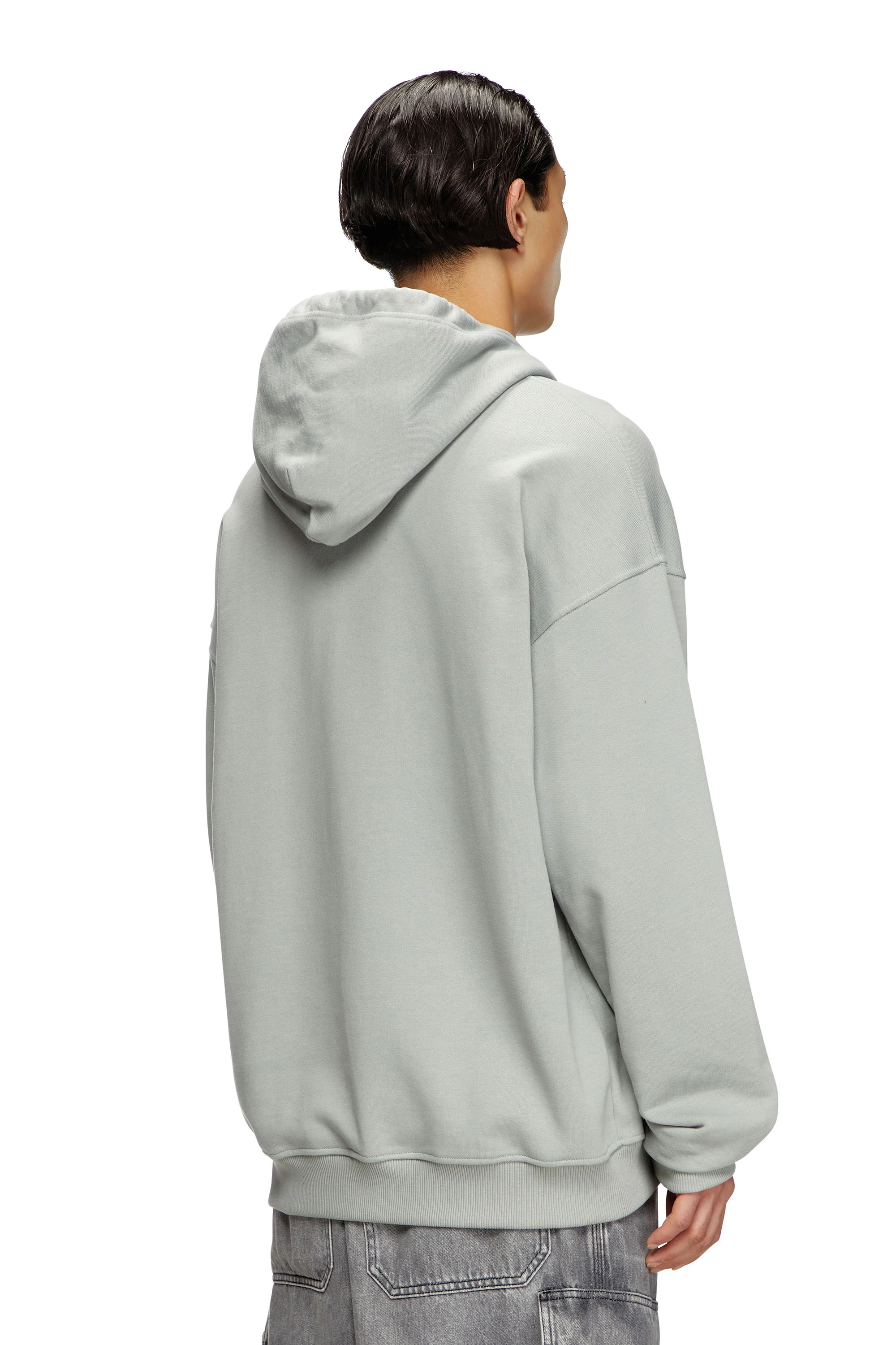 DIESEL S-ummer-Bigoval Hoodie - Grey - Image 2
