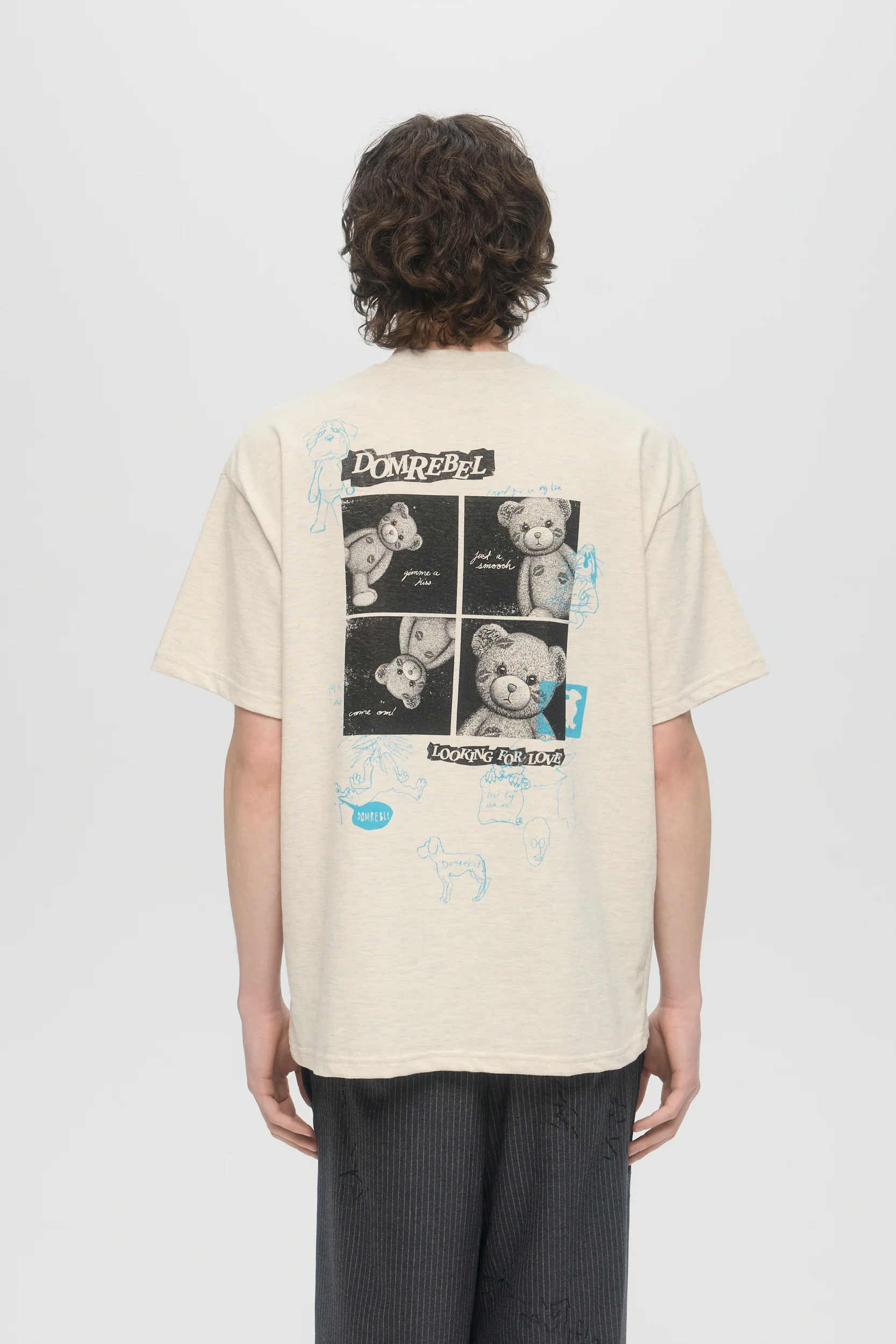 DOMREBEL High Low Tee - Crystal Grey - Image 3