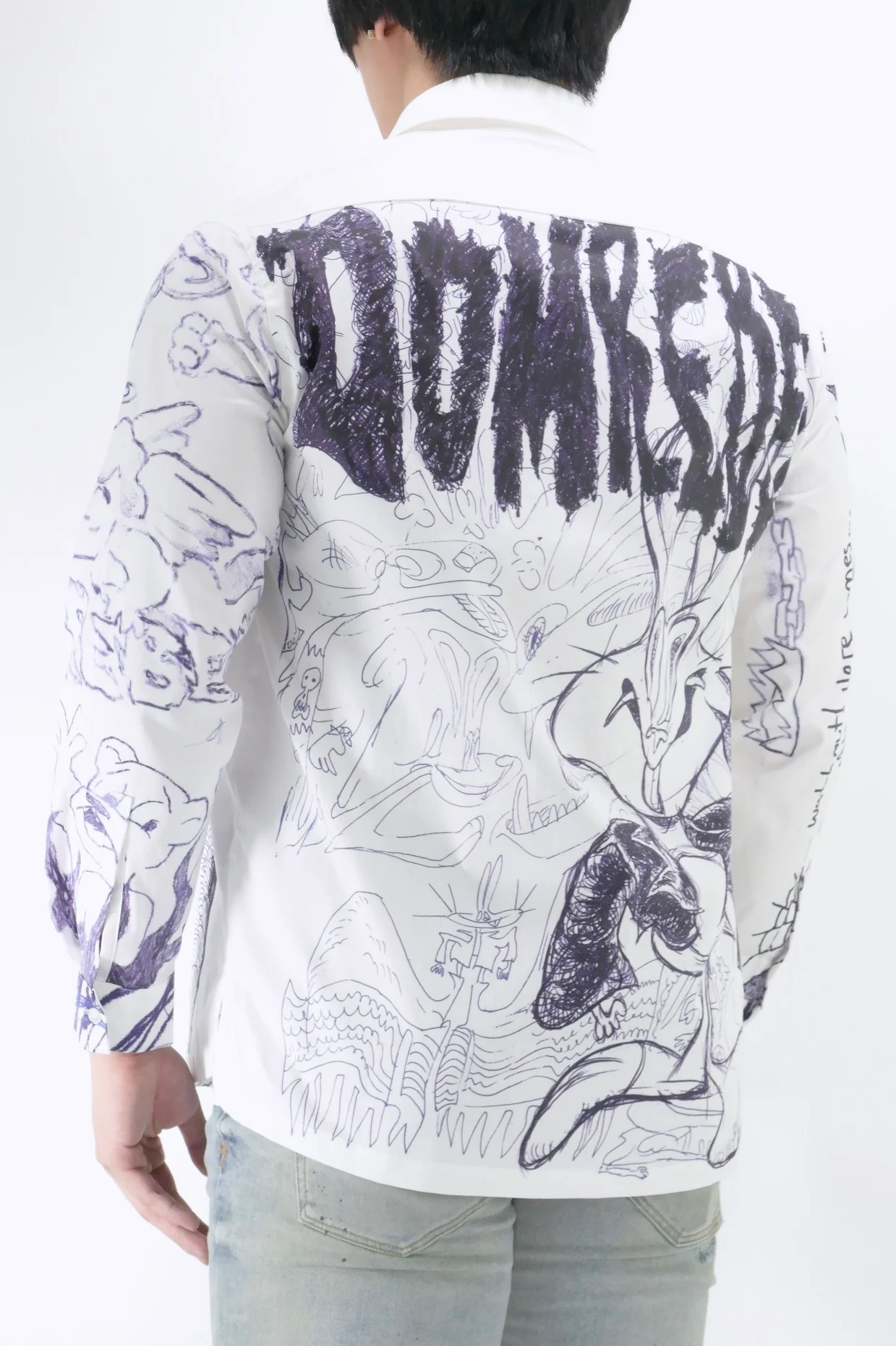 DOMREBEL Homeroom Shirt - White - Image 3