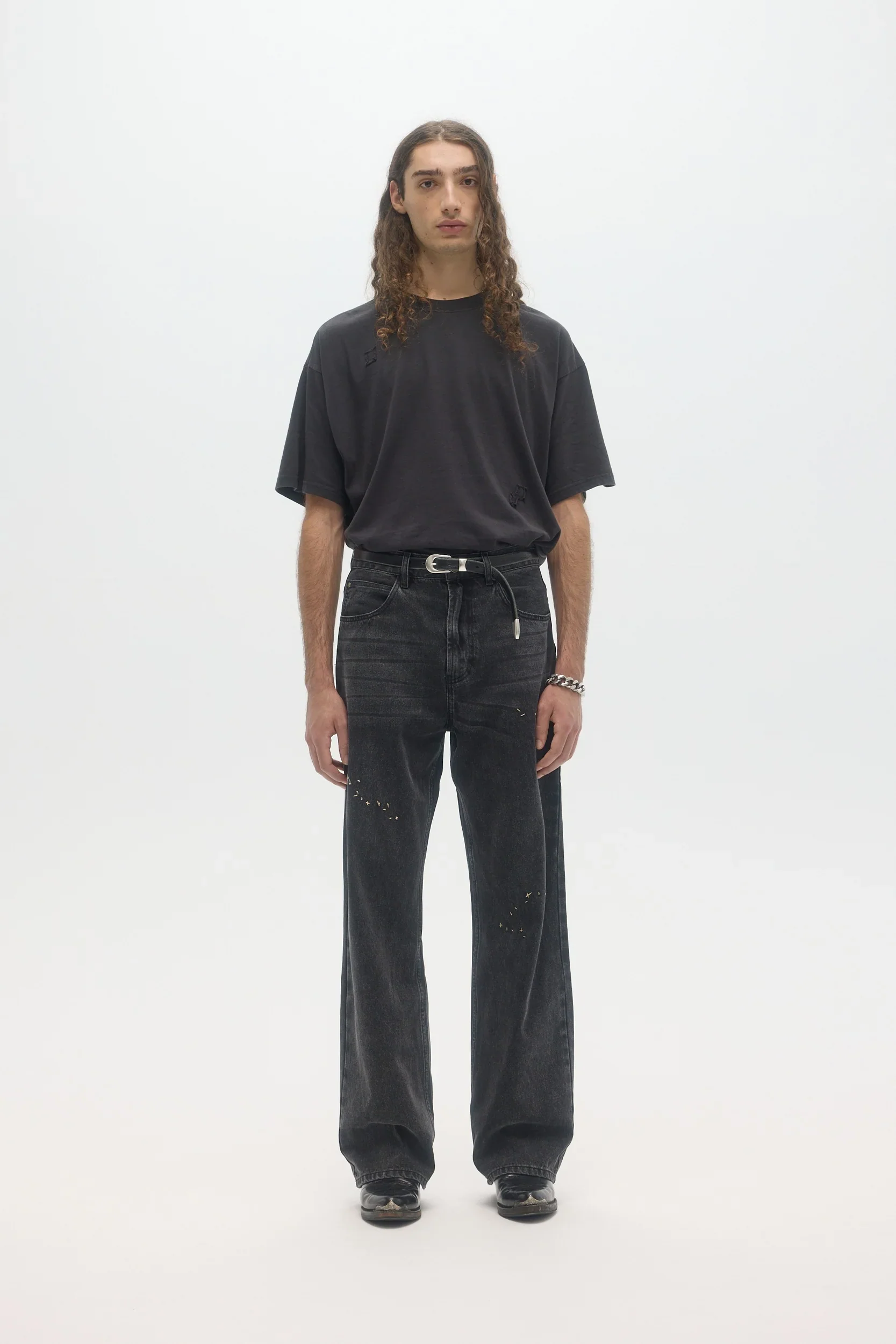 DOMREBEL Jerk Jeans - Faded Black - Image 4