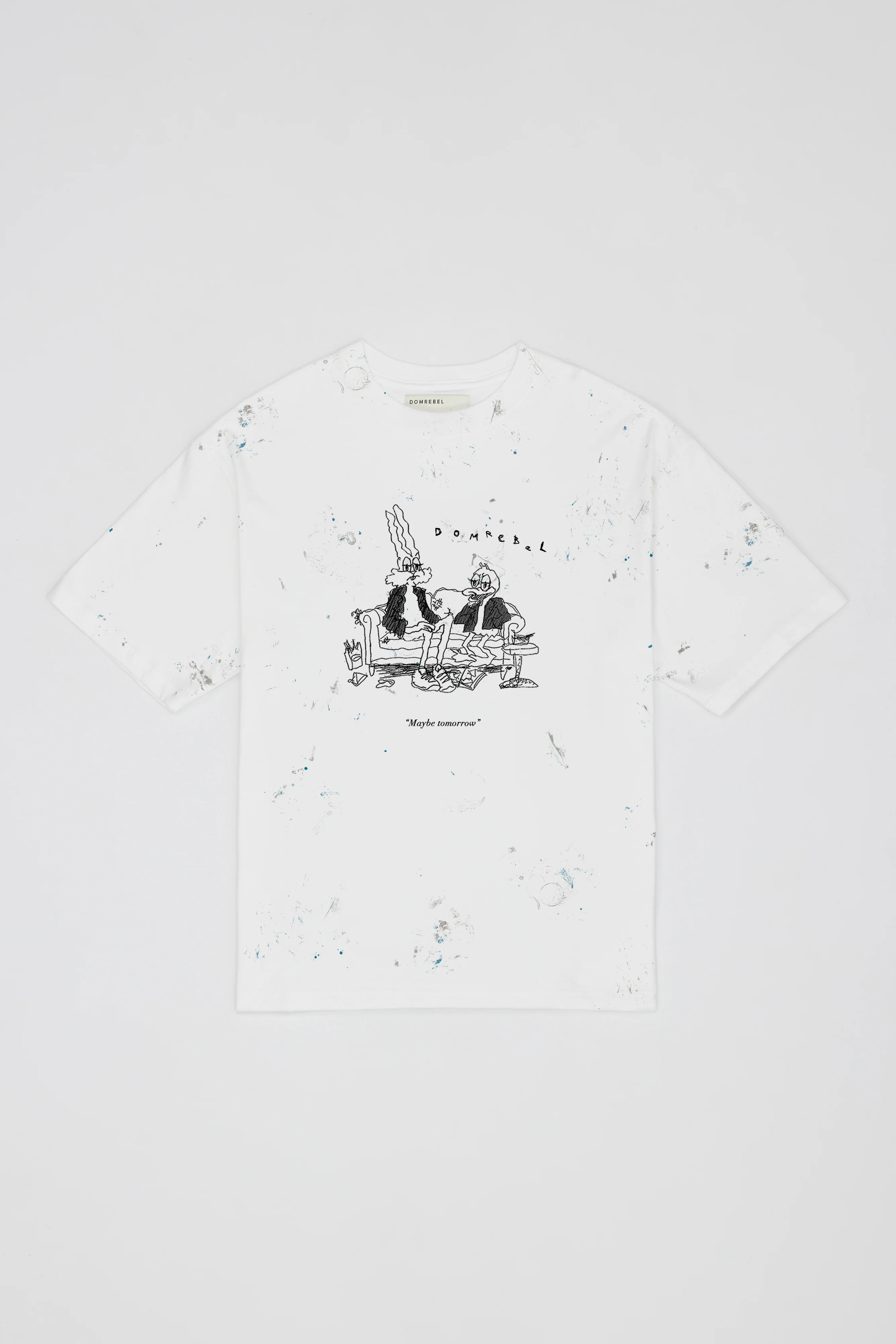 DOMREBEL Scuff Tomorrow Tee - Ivory - Image 3