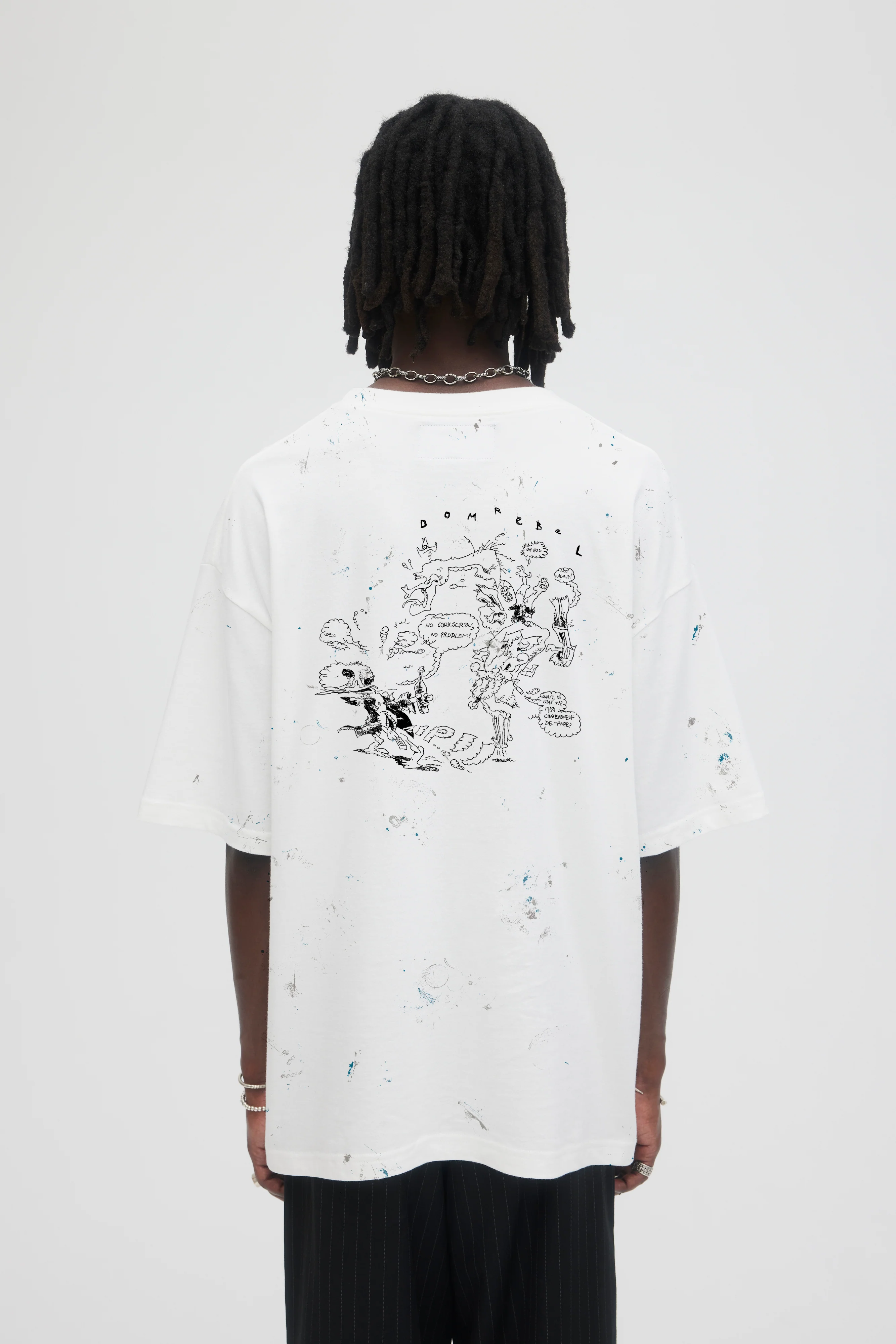 DOMREBEL Scuff Tee - Ivory - Image 3