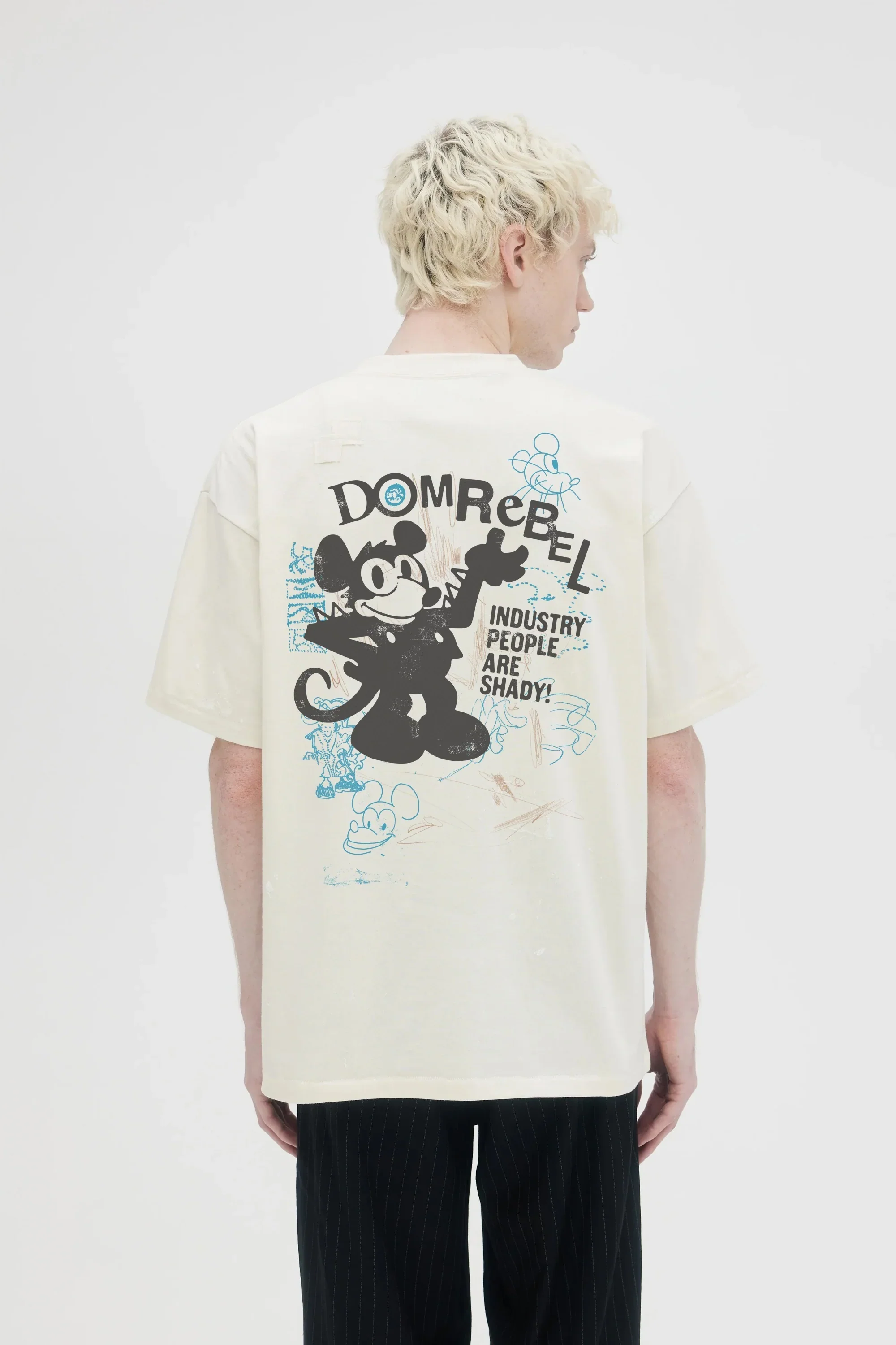 DOMREBEL Shady Tee - White - Image 2
