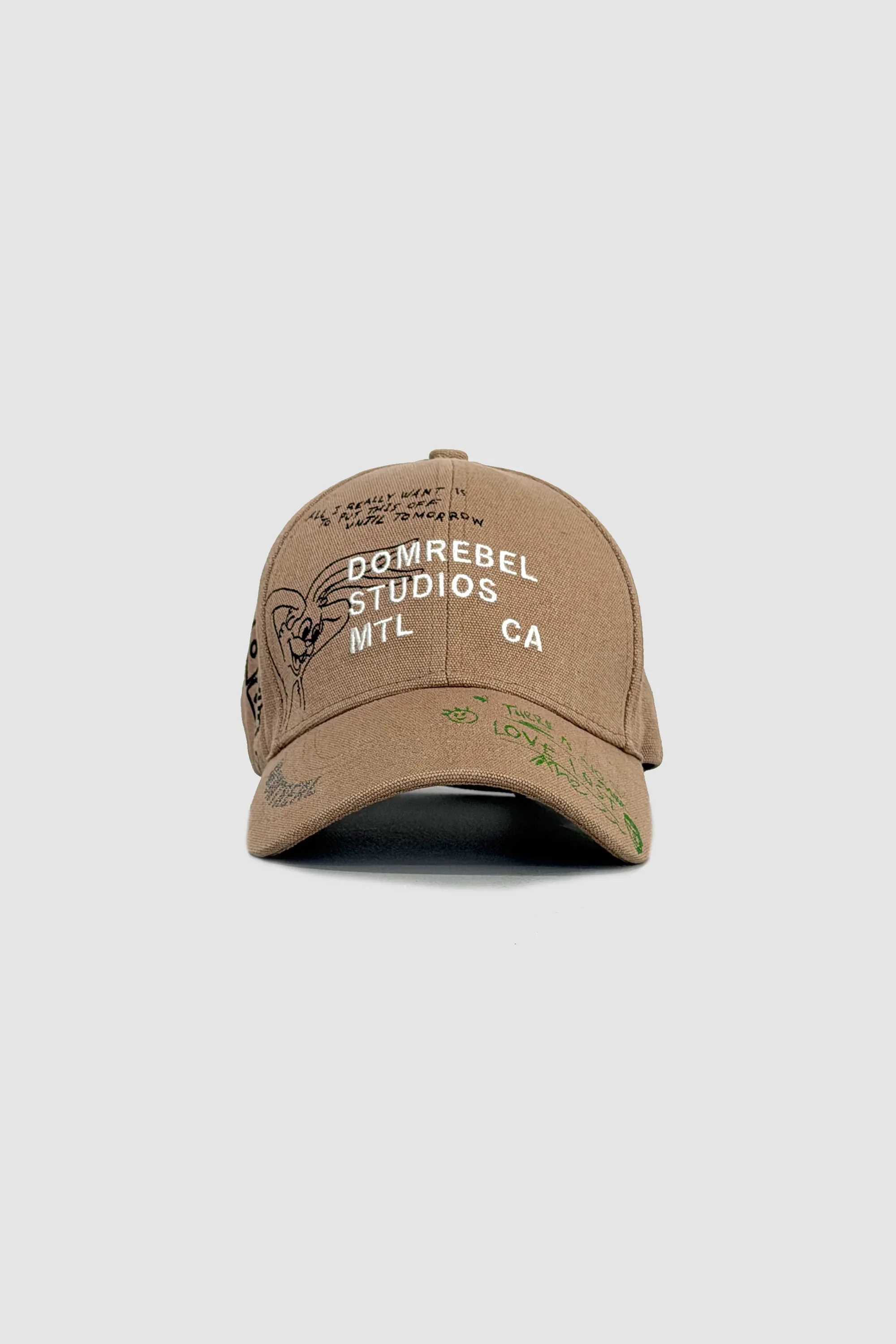 DOMREBEL Sketch Bunny Hat - Beige - Image 2