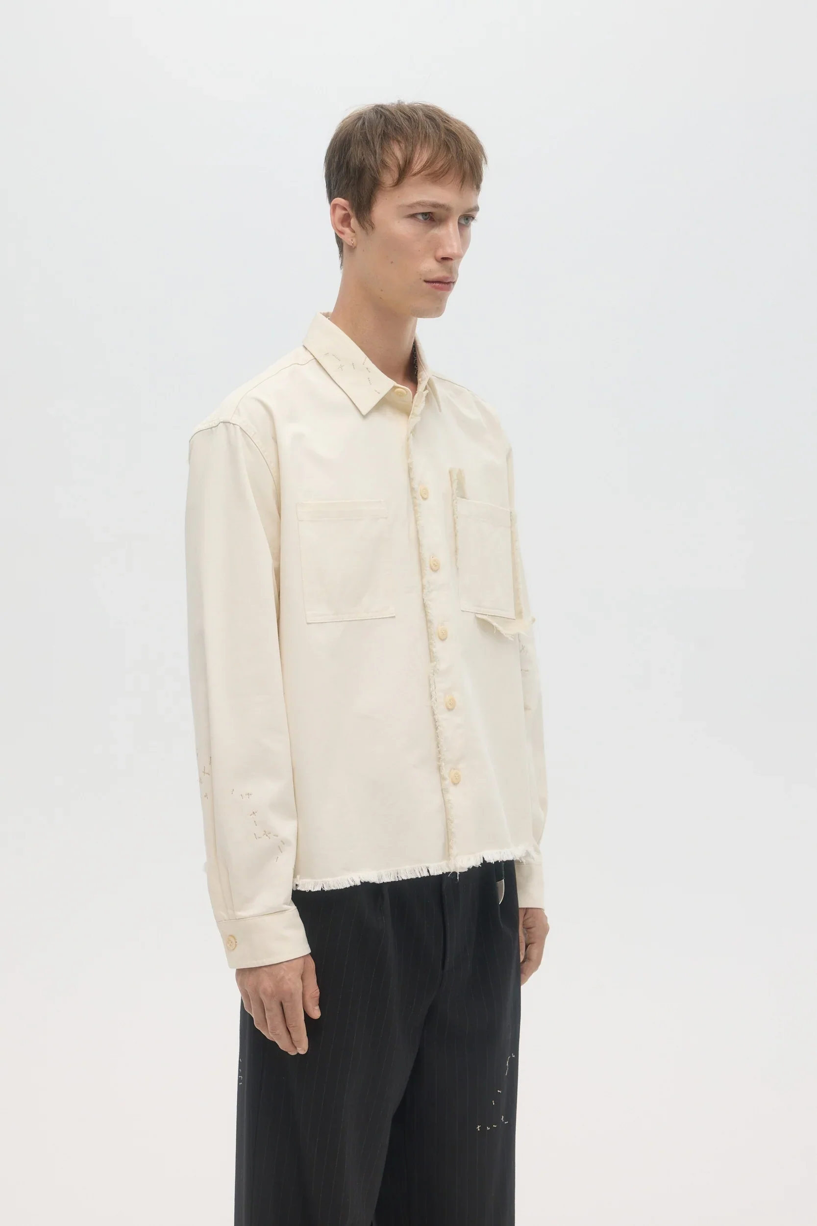 DOMREBEL Sleazer Shirt - Beige - Image 2