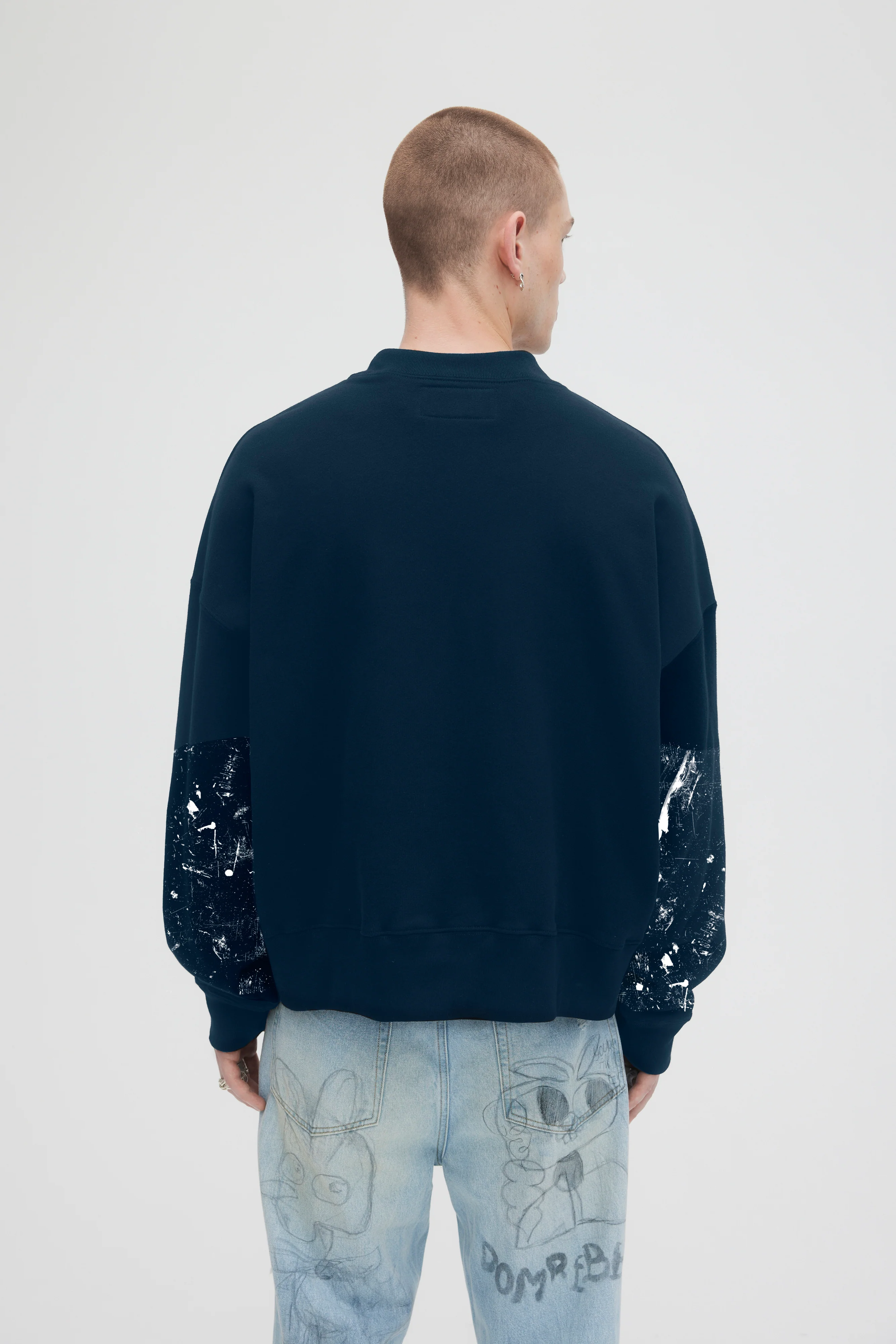 DOMREBEL The Beginning Sweatshirt - Blue - Image 3