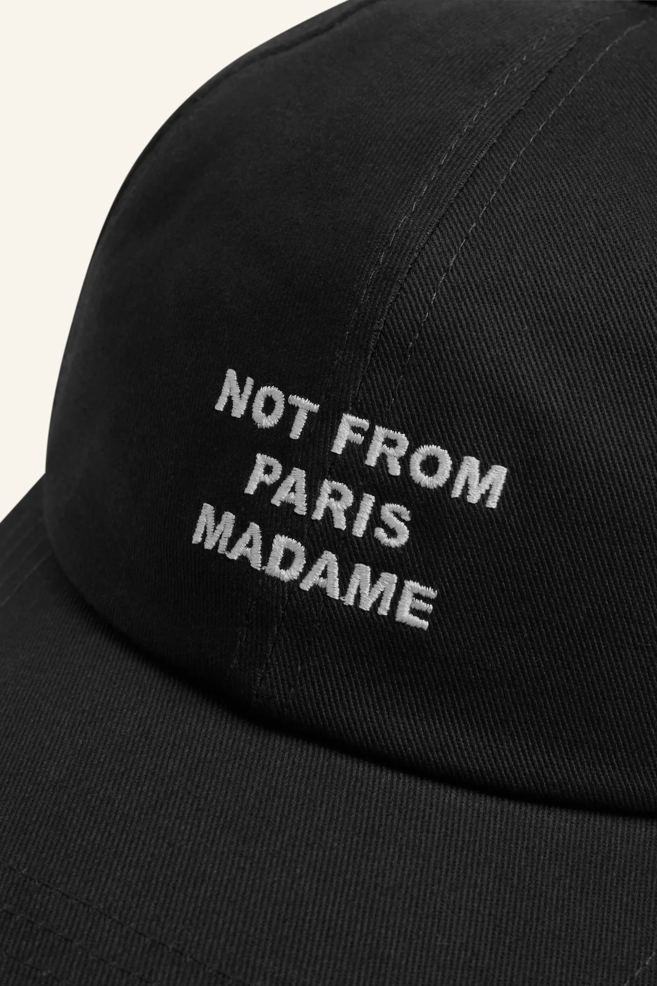 Drôle de Monsieur Casquette Slogan Cap - Black - Image 2