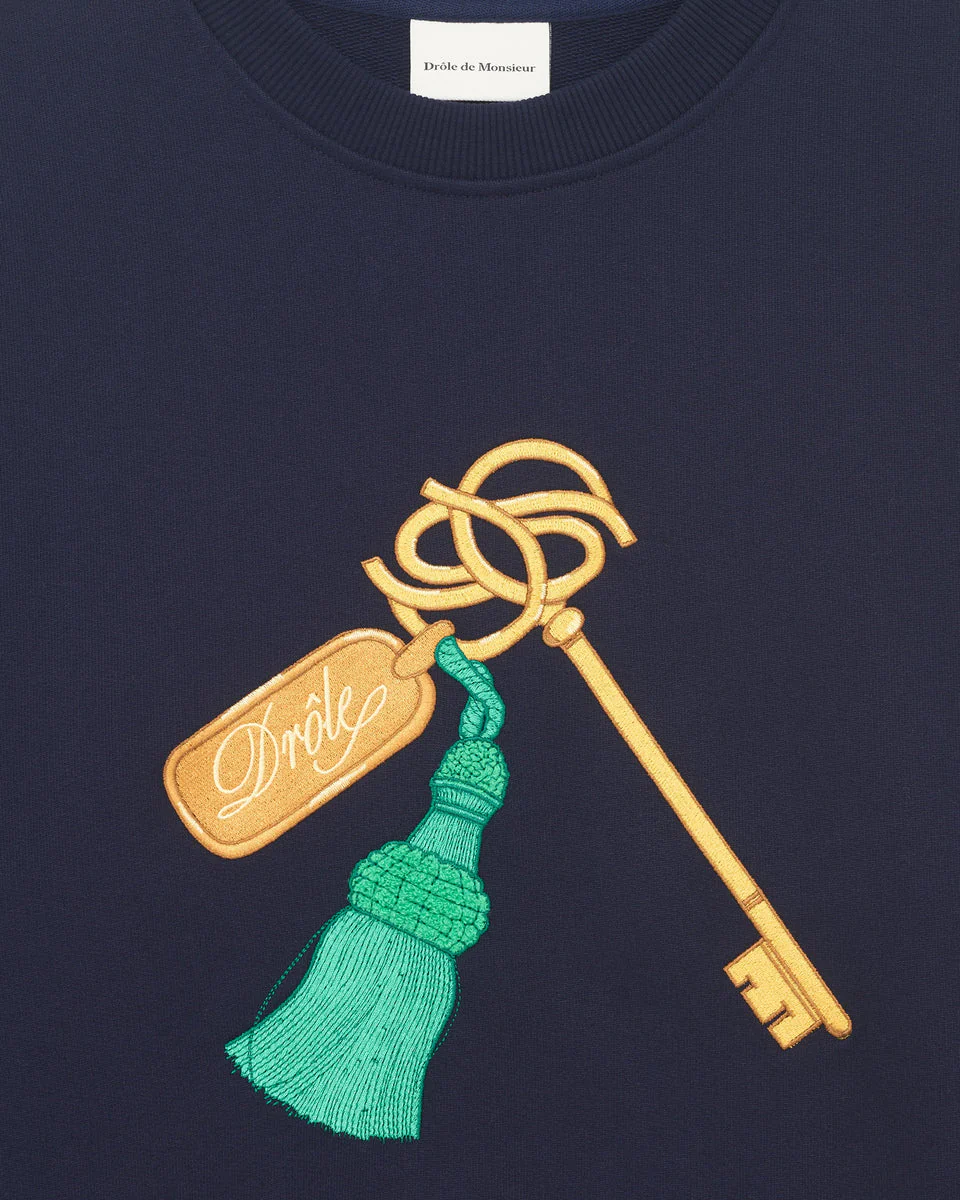 Drôle de Monsieur Clef Sweater - Navy - Image 2
