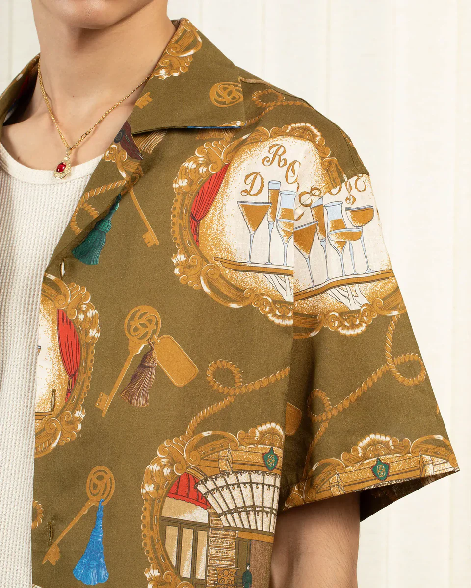 Drôle de Monsieur La Chemise Grand Hôtel Shirt - Light Khaki - Image 2