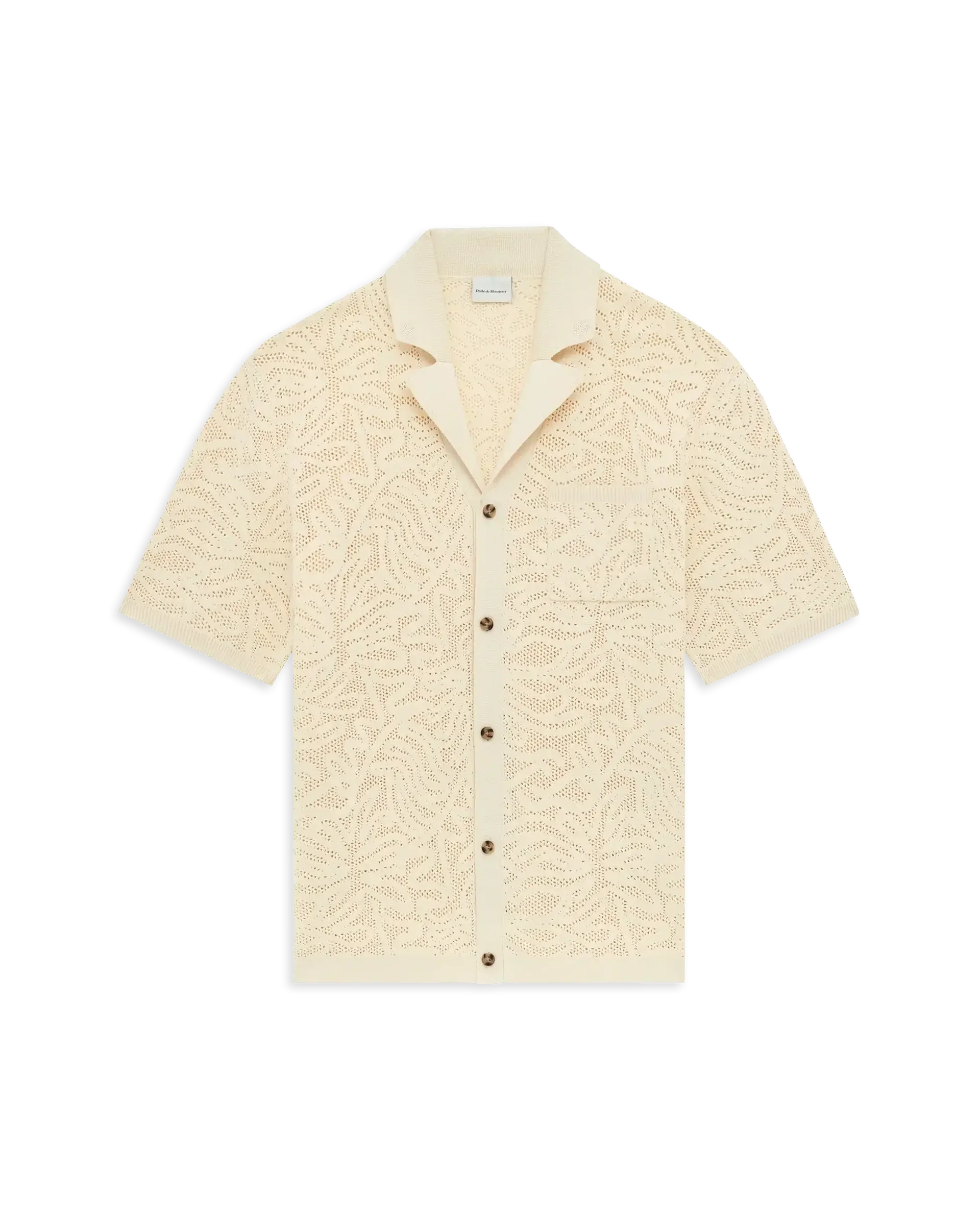 Drôle de Monsieur Maille Dentelle Shirt - Off White - Image 3