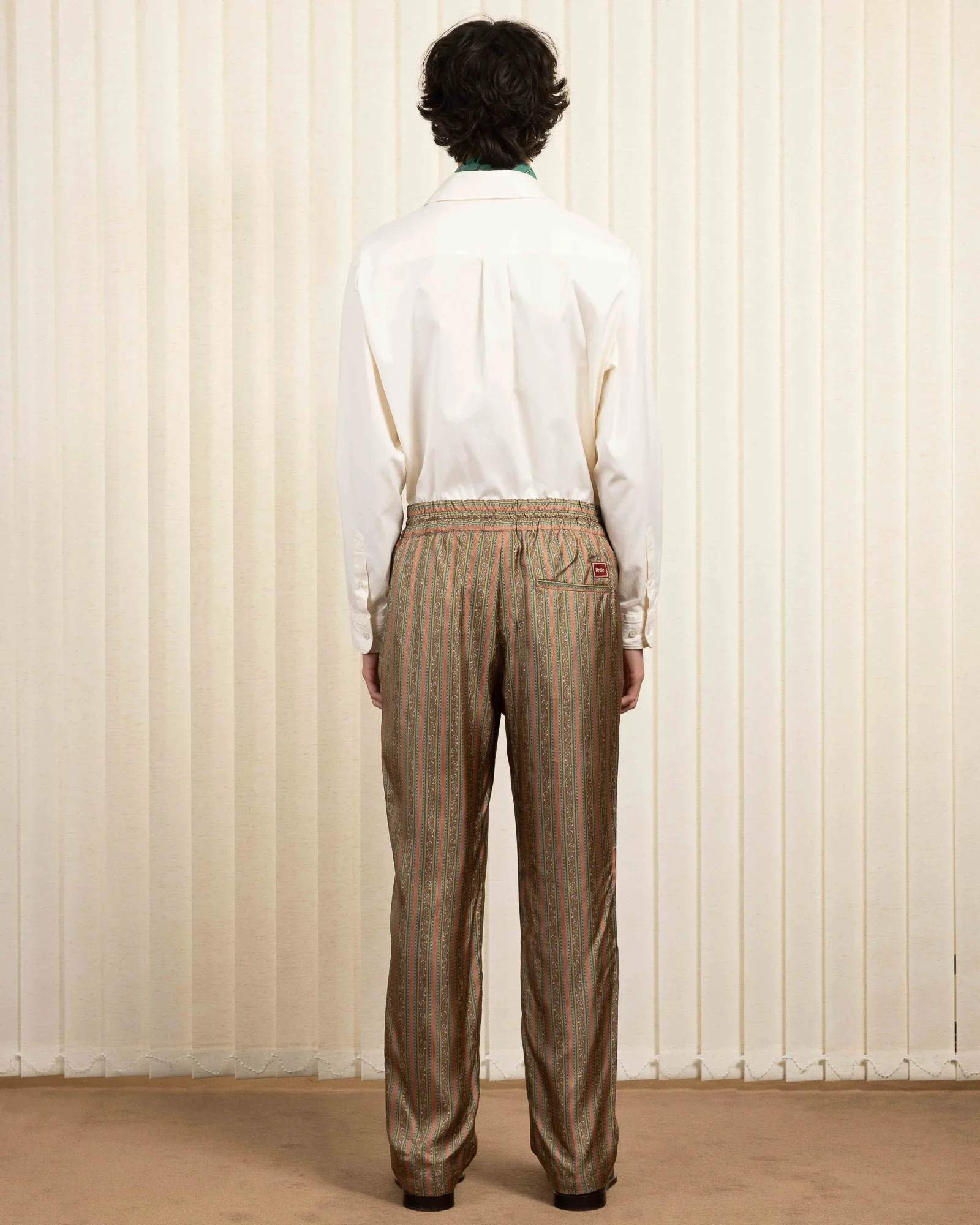 Drôle de Monsieur Rayure Fleuries Pants - Light Pink - Image 3