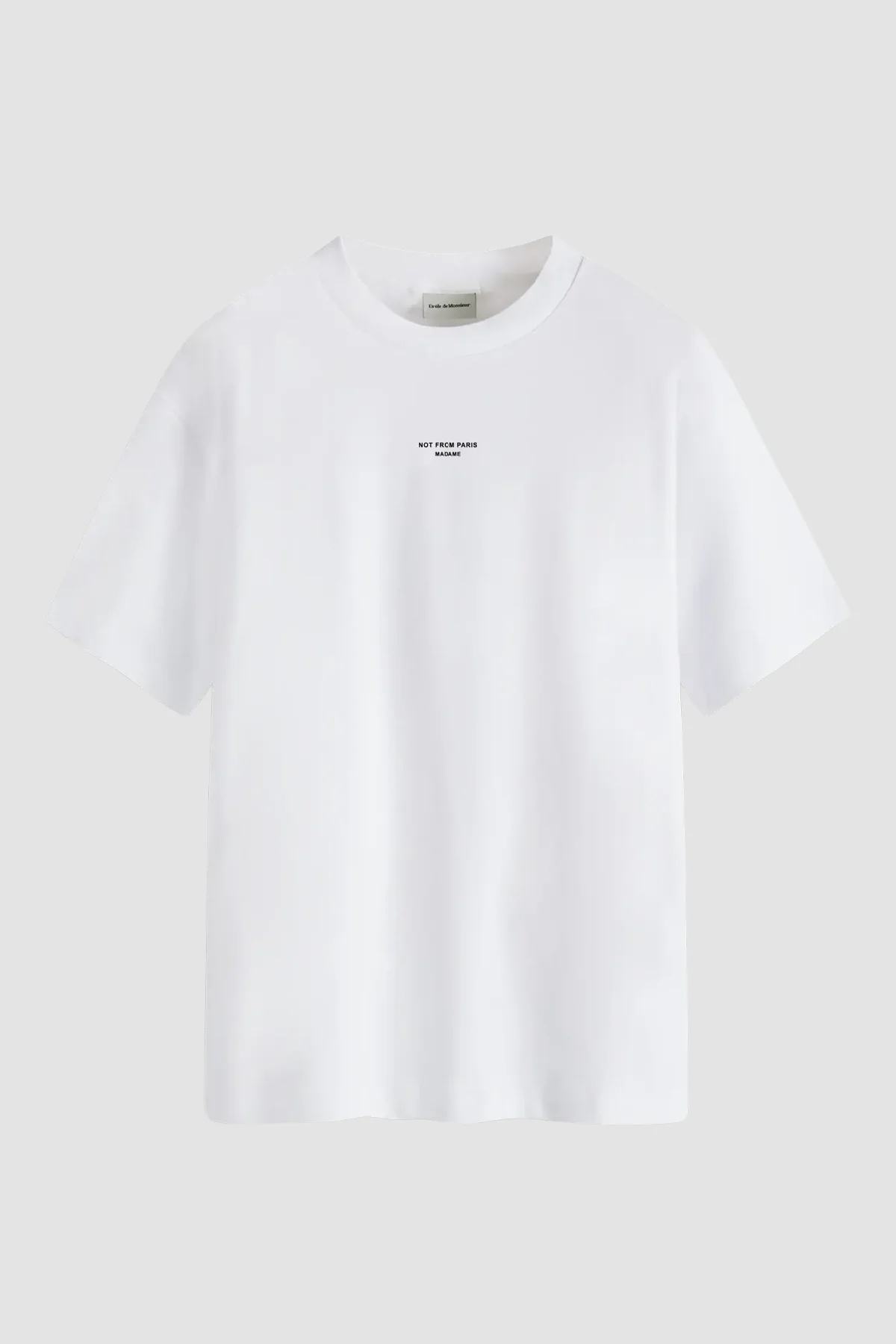 Drôle de Monsieur Slogan Classique Tee - White